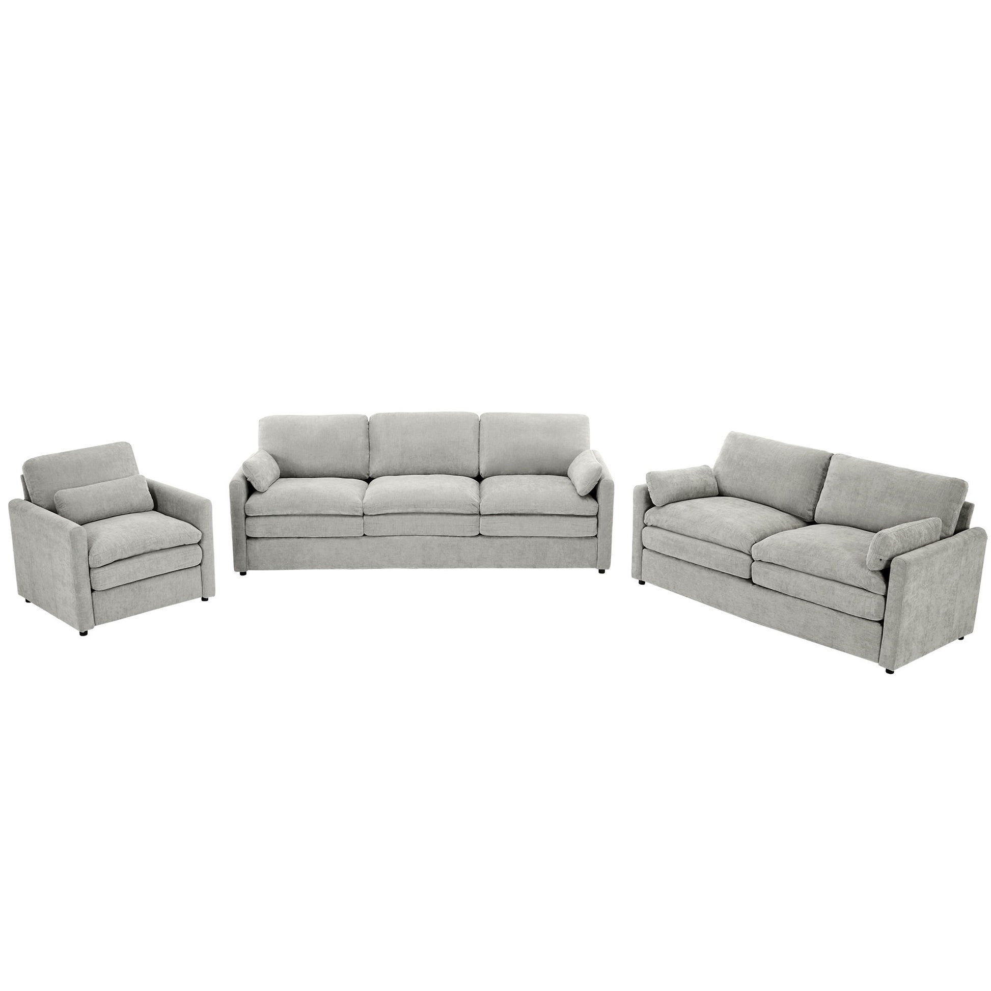 Cozy Upholstered Sofa Set For Living Room - Best Buy Furniture