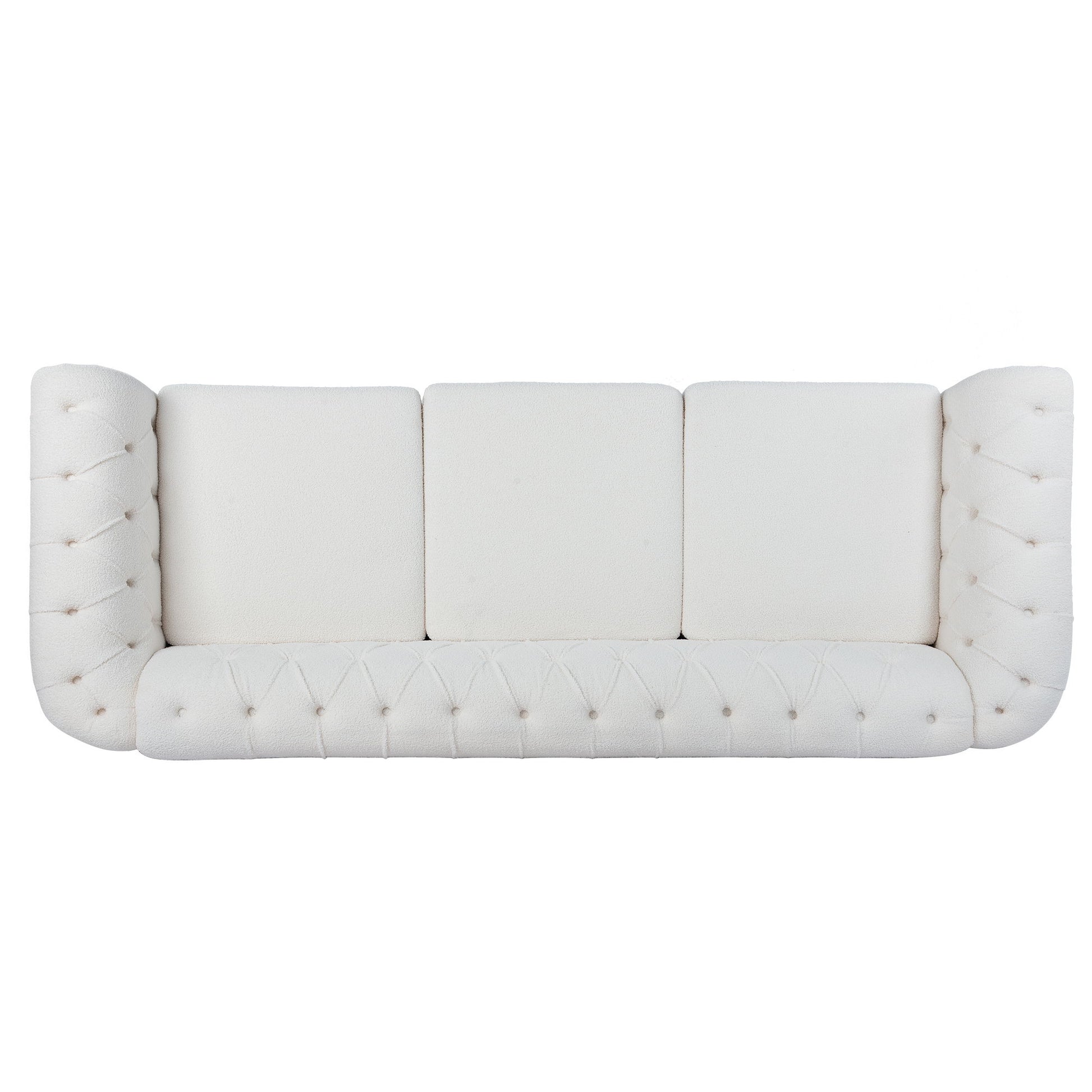 Rolled Arm Chesterfield 3 Seater Sofa - Best Buy Furniture