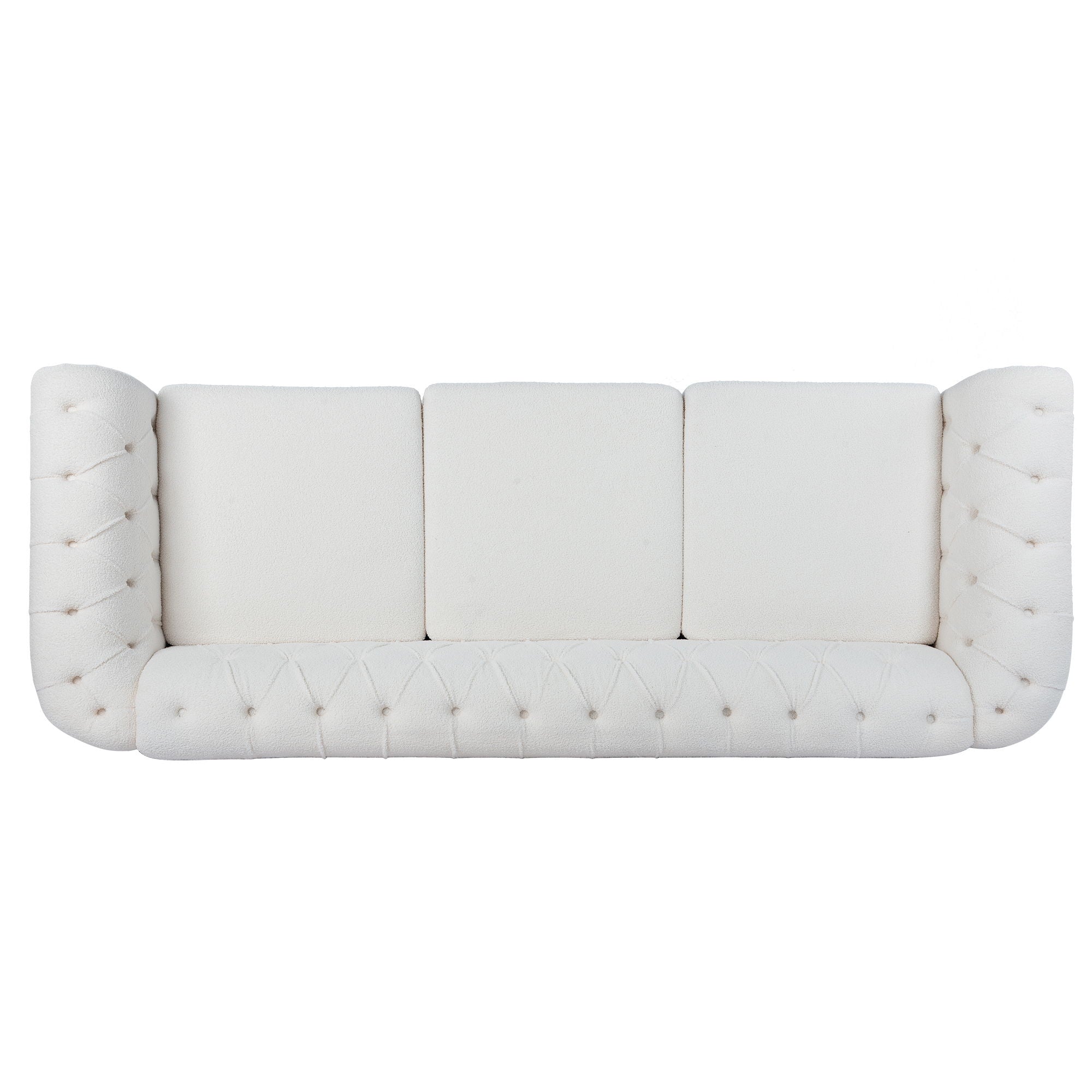 Rolled Arm Chesterfield 3 Seater Sofa - Best Buy Furniture