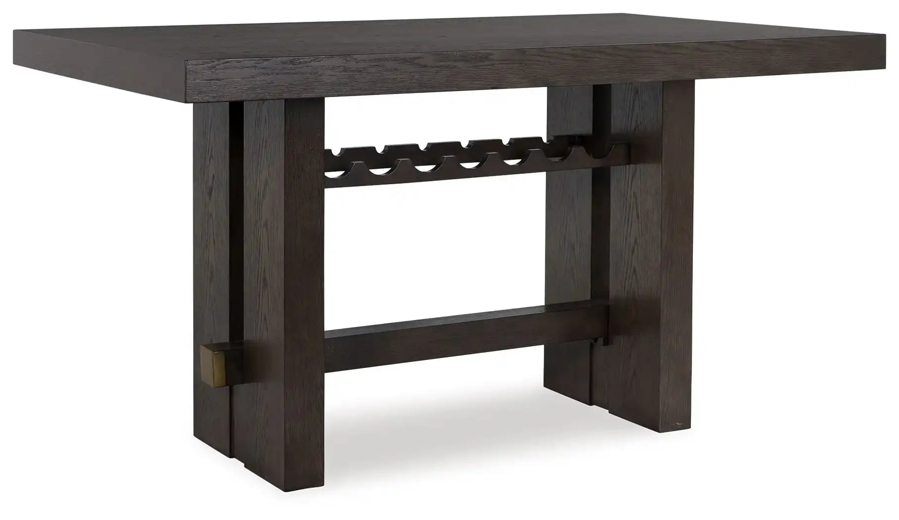 Burkhaus - Rectangular Dining Room Counter Table - Dark Brown - Best Buy Furniture