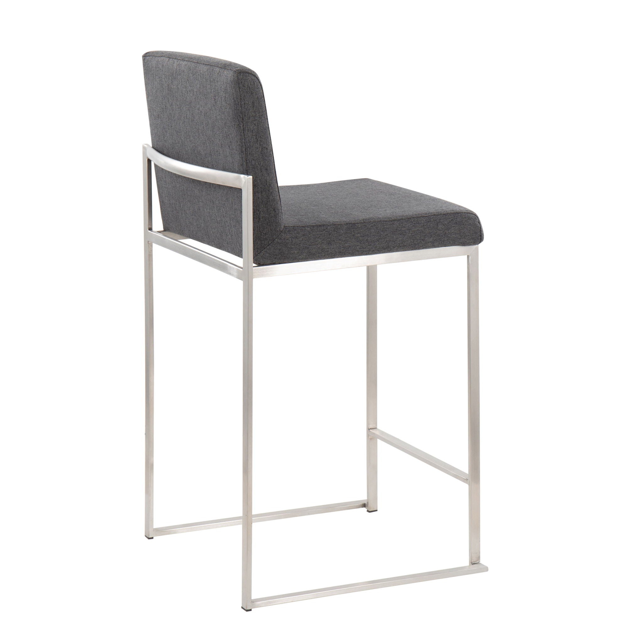 Fuji - Contemporary High Back Counter Stool, Functional Design - Best Buy Furniture
