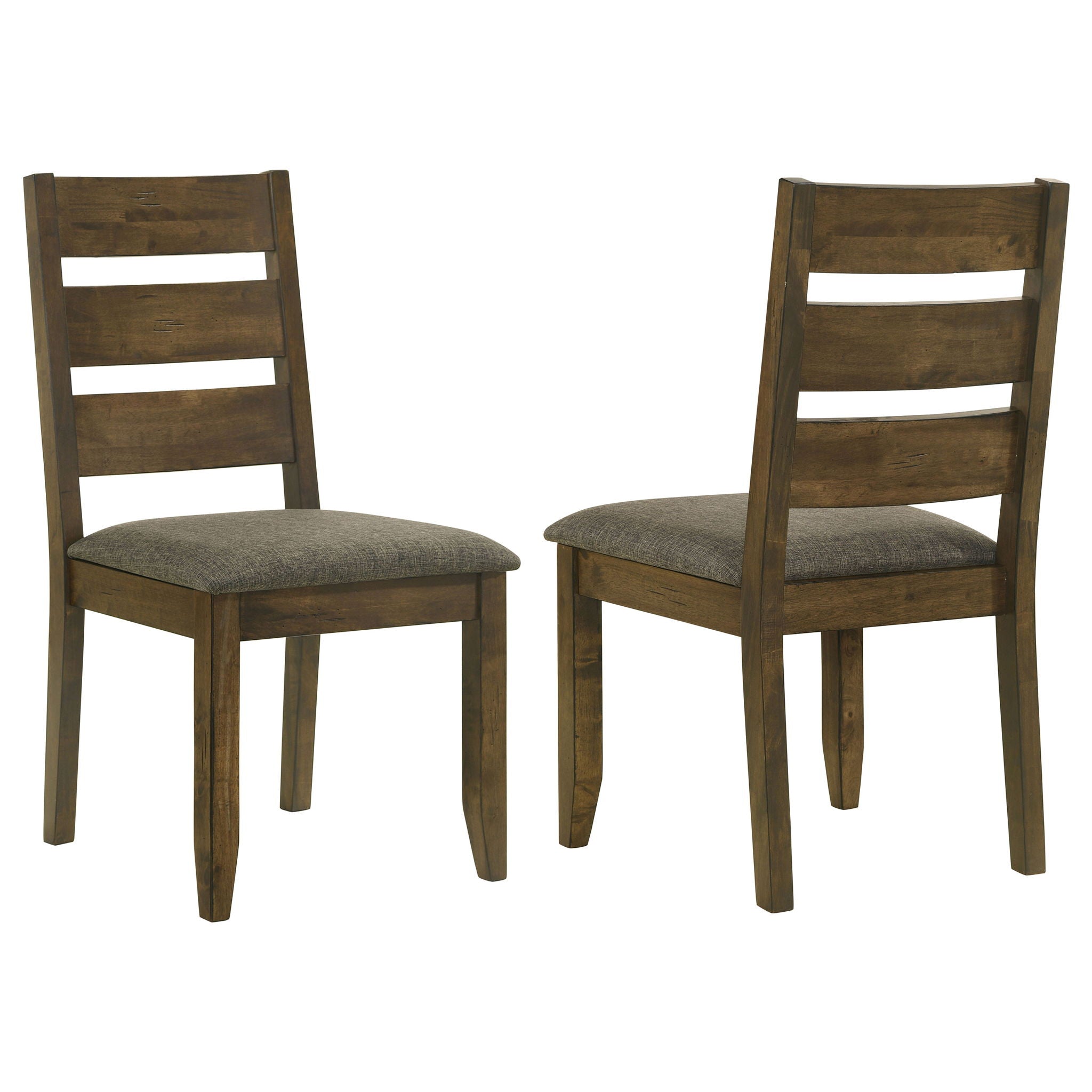 Dining Chair With Ladder Back Design (Set of 2) - Brown - Best Buy Furniture