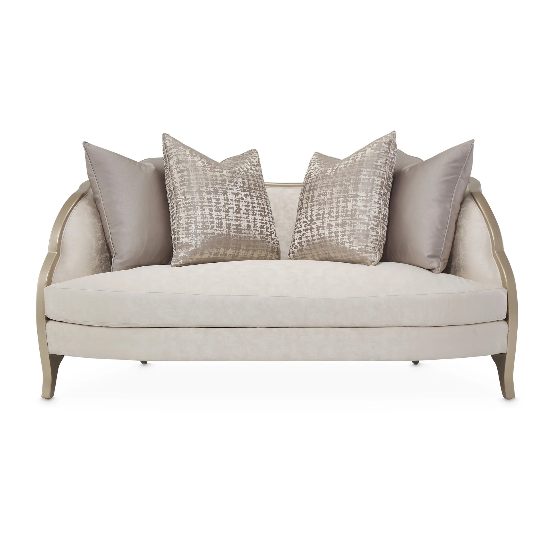 Malibu Crest - Loveseat - Cloud White / Chardonnay - Best Buy Furniture