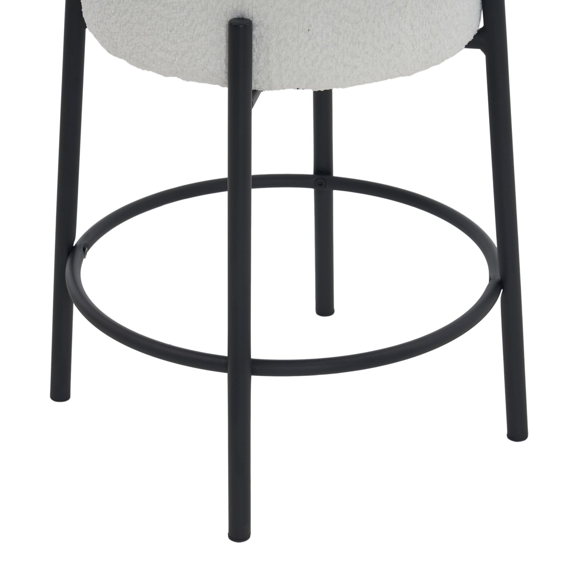 Round Bar Stools (Set of 2), Contemporary Upholstered Dining Stools For Kitchens, Coffee Shops And Bar Stores - Best Buy Furniture