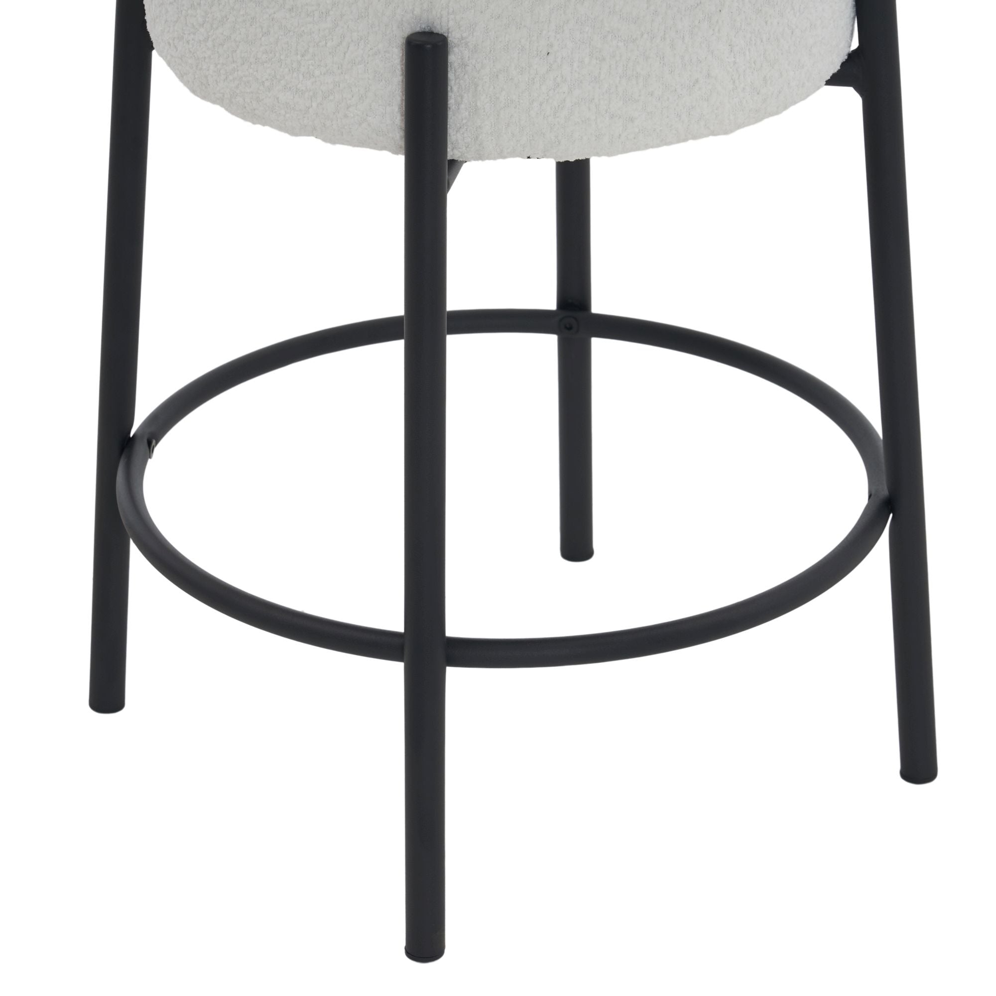 Round Bar Stools (Set of 2), Contemporary Upholstered Dining Stools For Kitchens, Coffee Shops And Bar Stores - Best Buy Furniture
