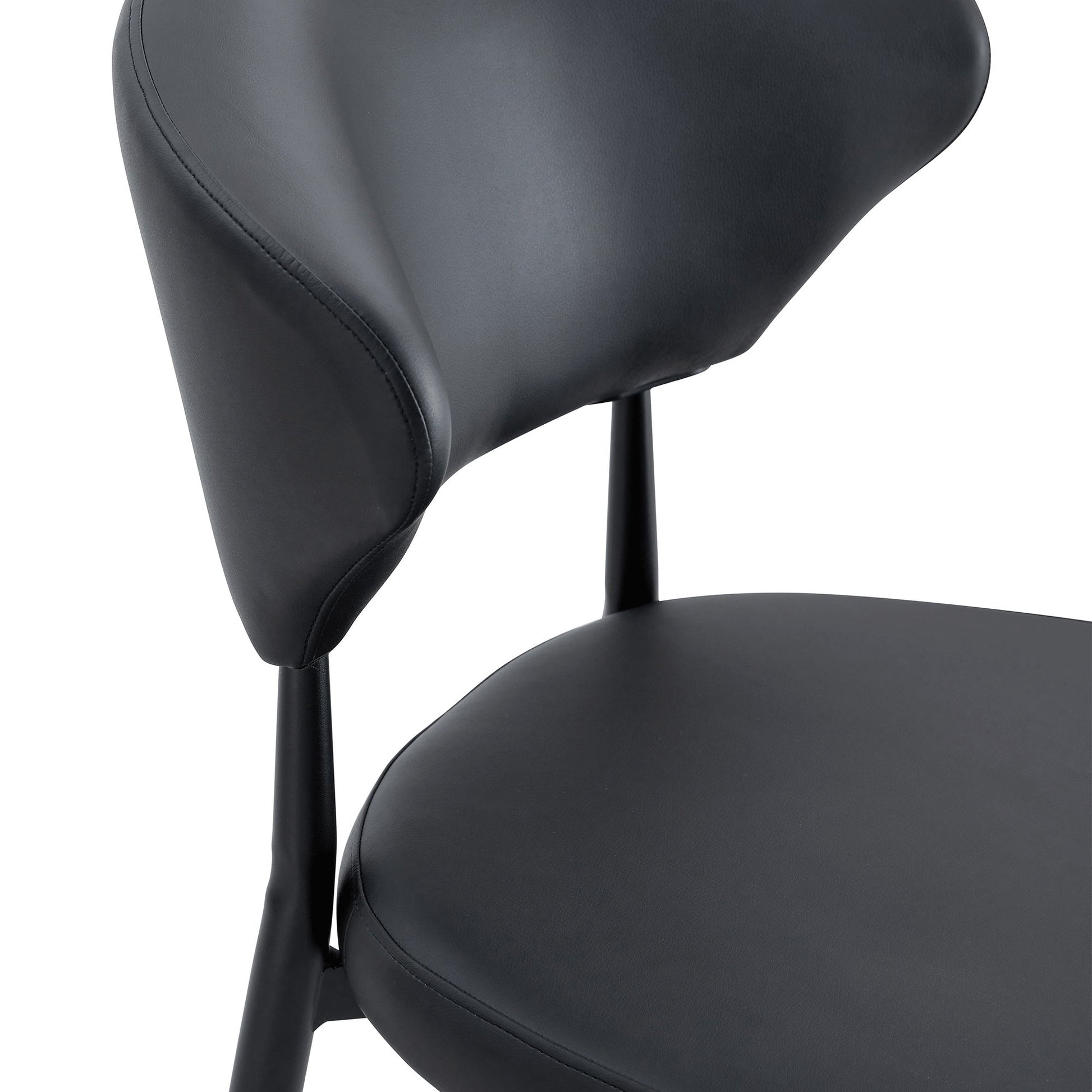 Minimalist Ergonomic Dining Chair With Curved Backres (Set of 4) - Best Buy Furniture