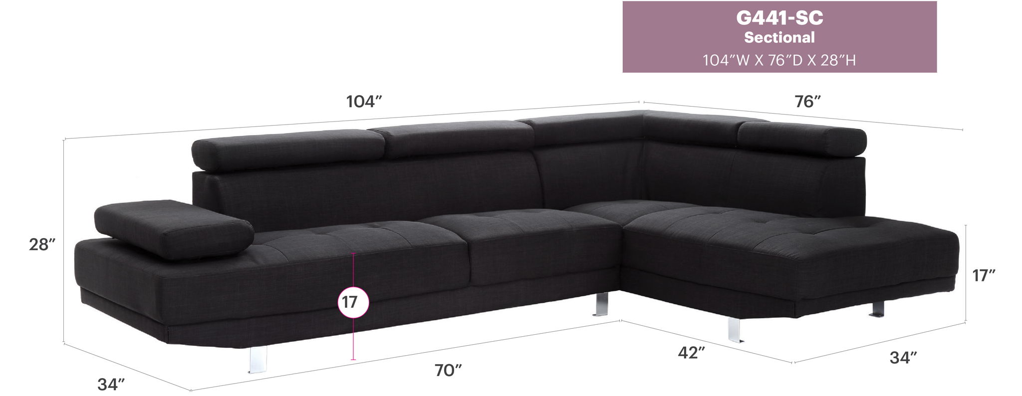 Riveredge - Comfort Sectional - Best Buy Furniture