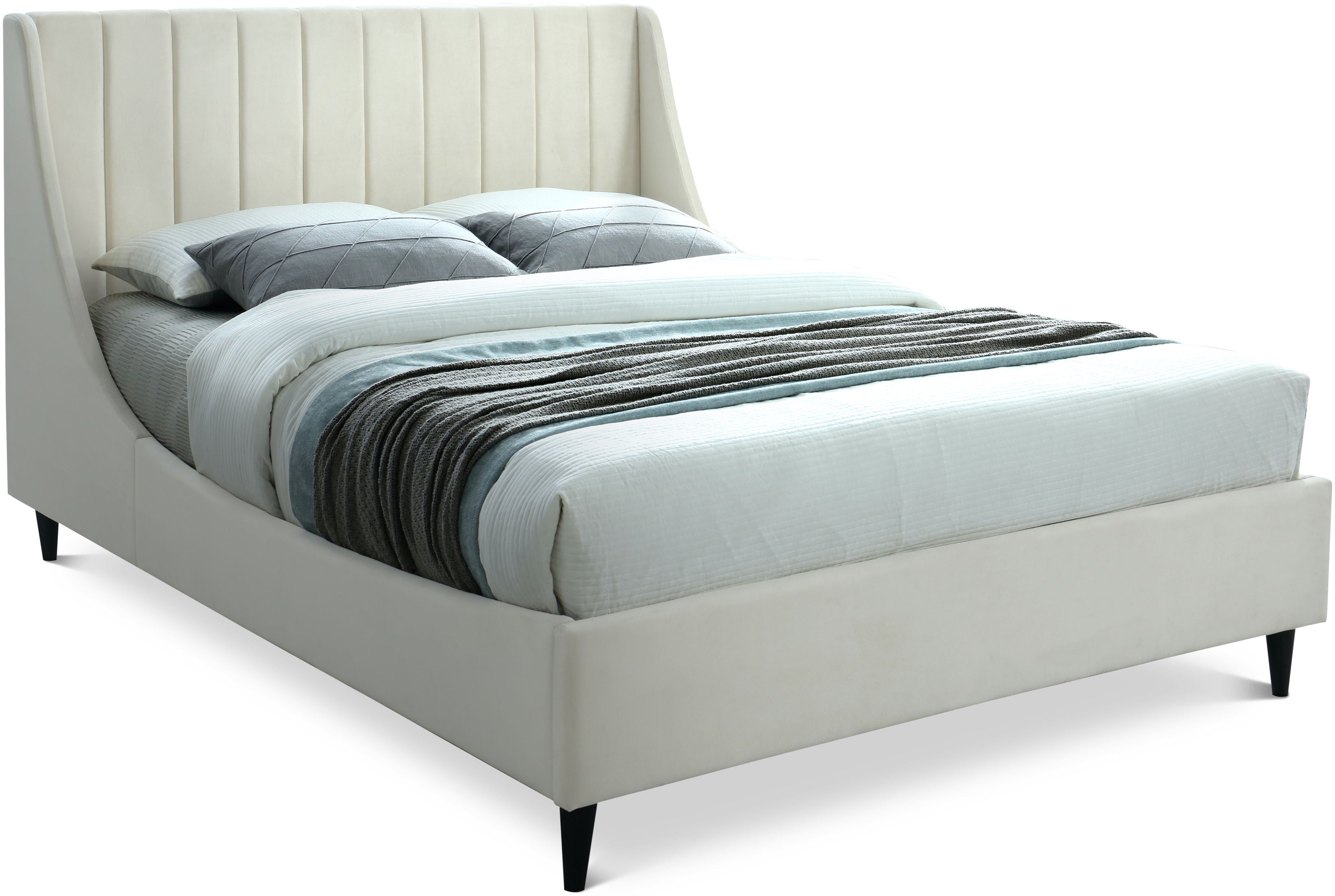 Eva - Velvet Bed - Best Buy Furniture