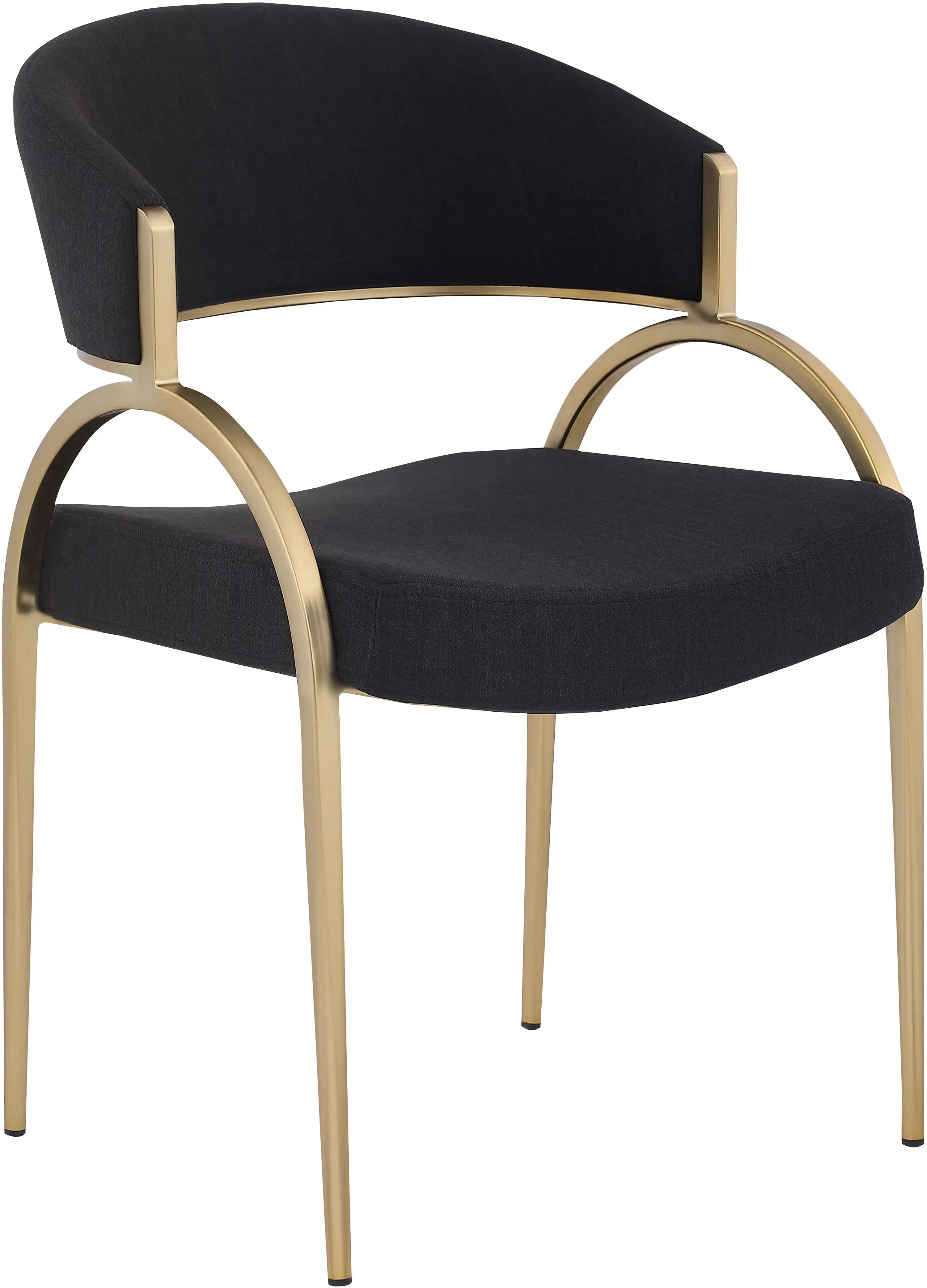 Privet - Dining Chair (Set of 2) - Gold Base - Best Buy Furniture