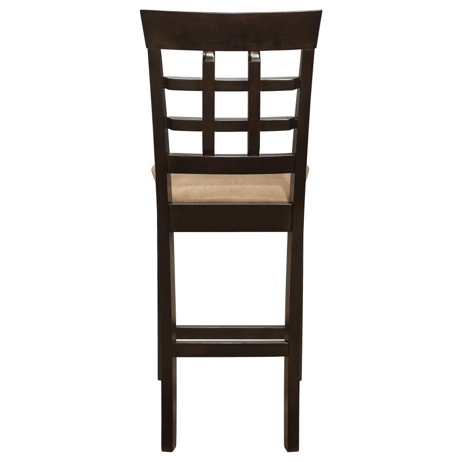 Gabriel - Lattice Back Counter Chair (Set of 2) - Cappuccino - Best Buy Furniture