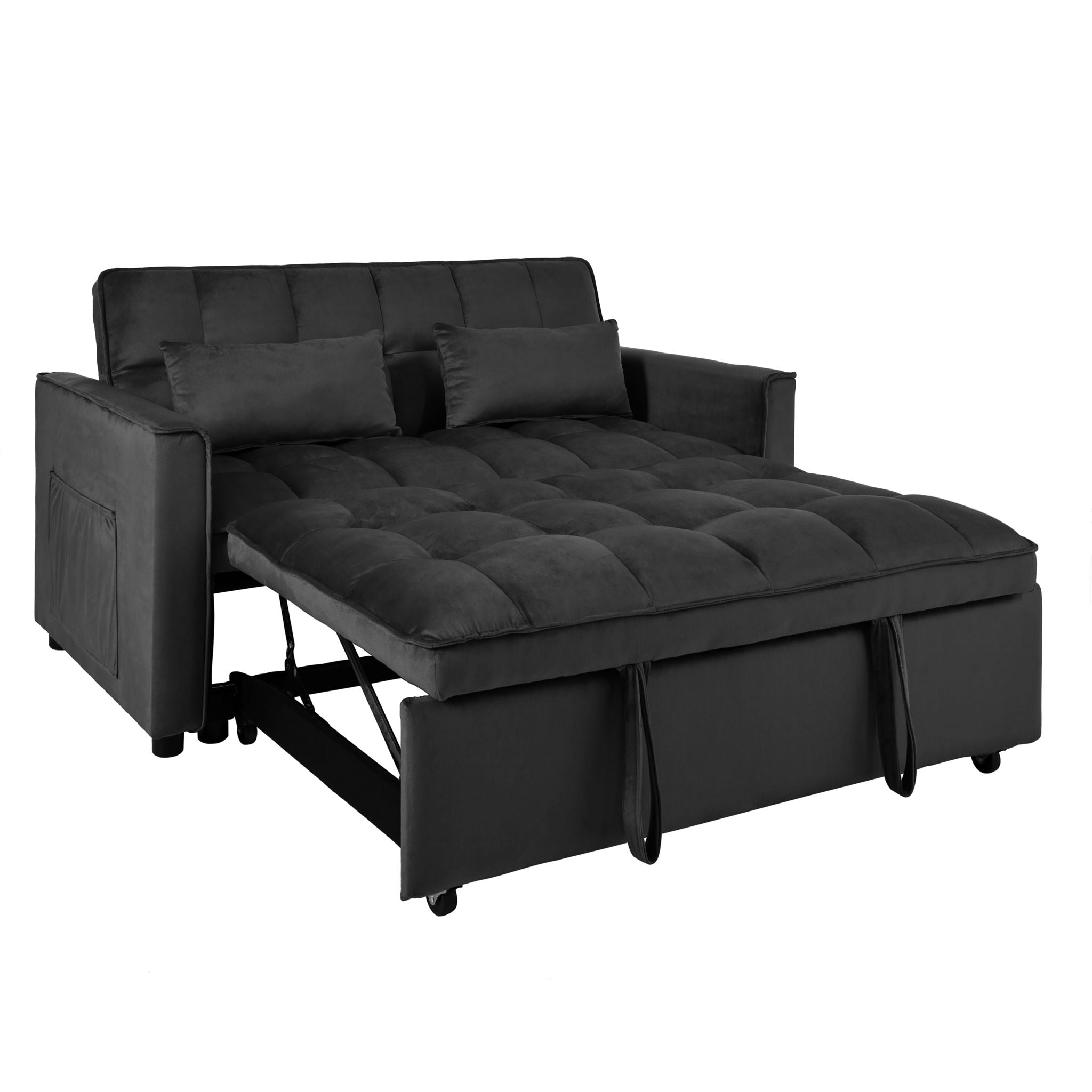 3 In 1 Pull Out Couch Convertible Sofa Bed With Reclining Backrest - Best Buy Furniture
