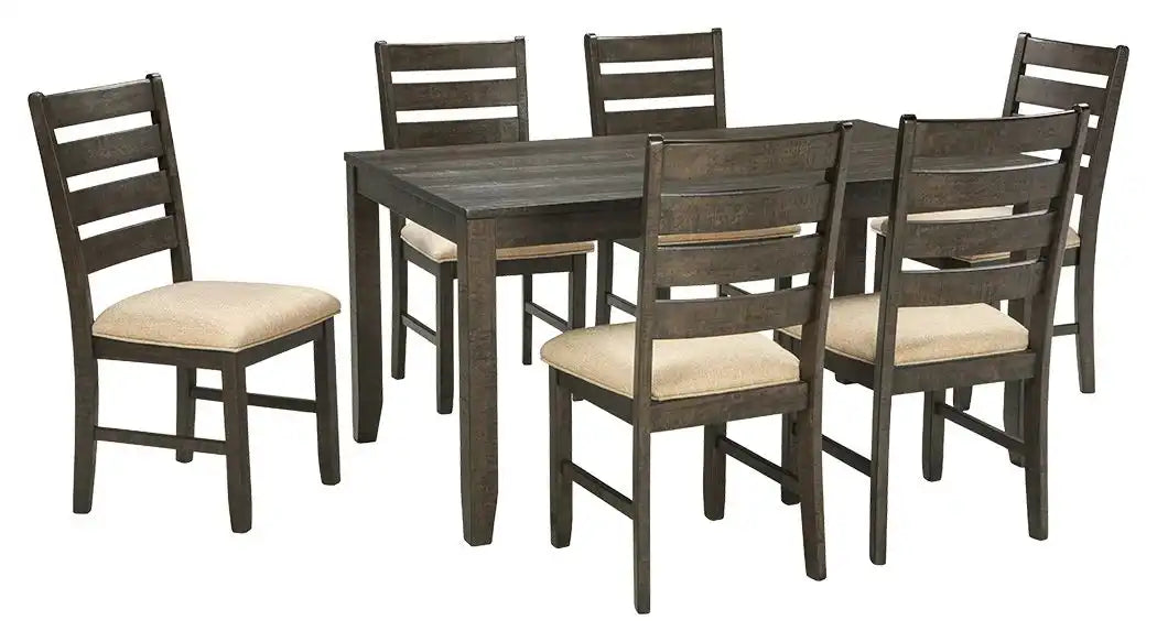 Rokane - Dining Room Table Set (Set of 7) - Brown - Best Buy Furniture