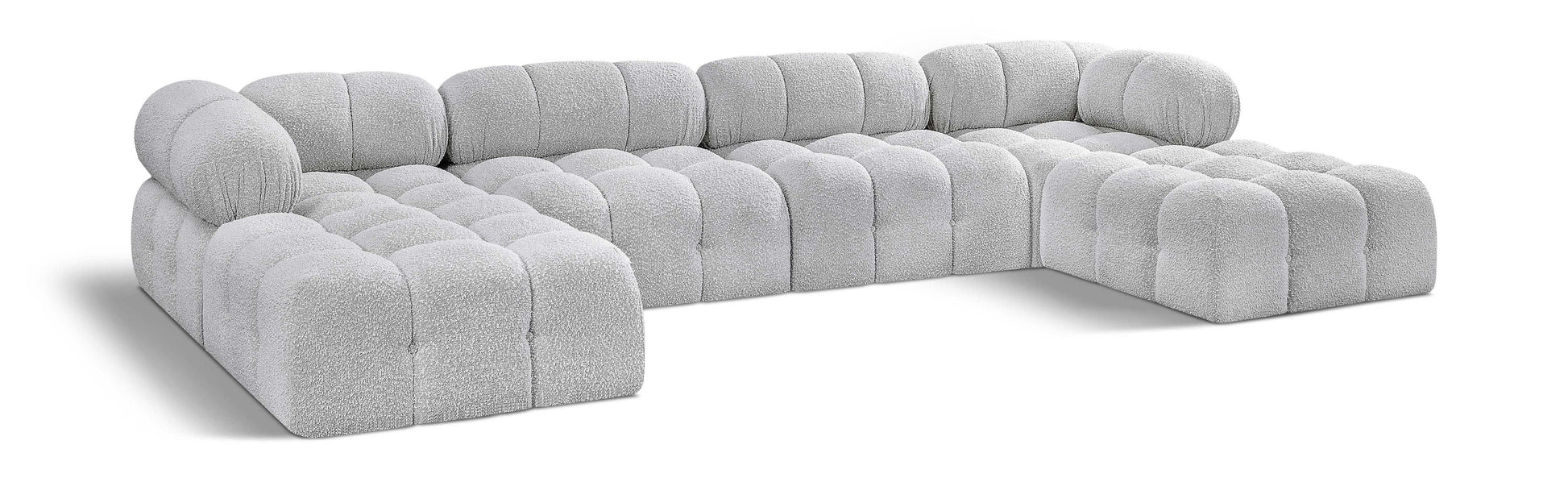 Ames - 6 Piece Fabric Modular U-Shaped Sectional - Best Buy Furniture