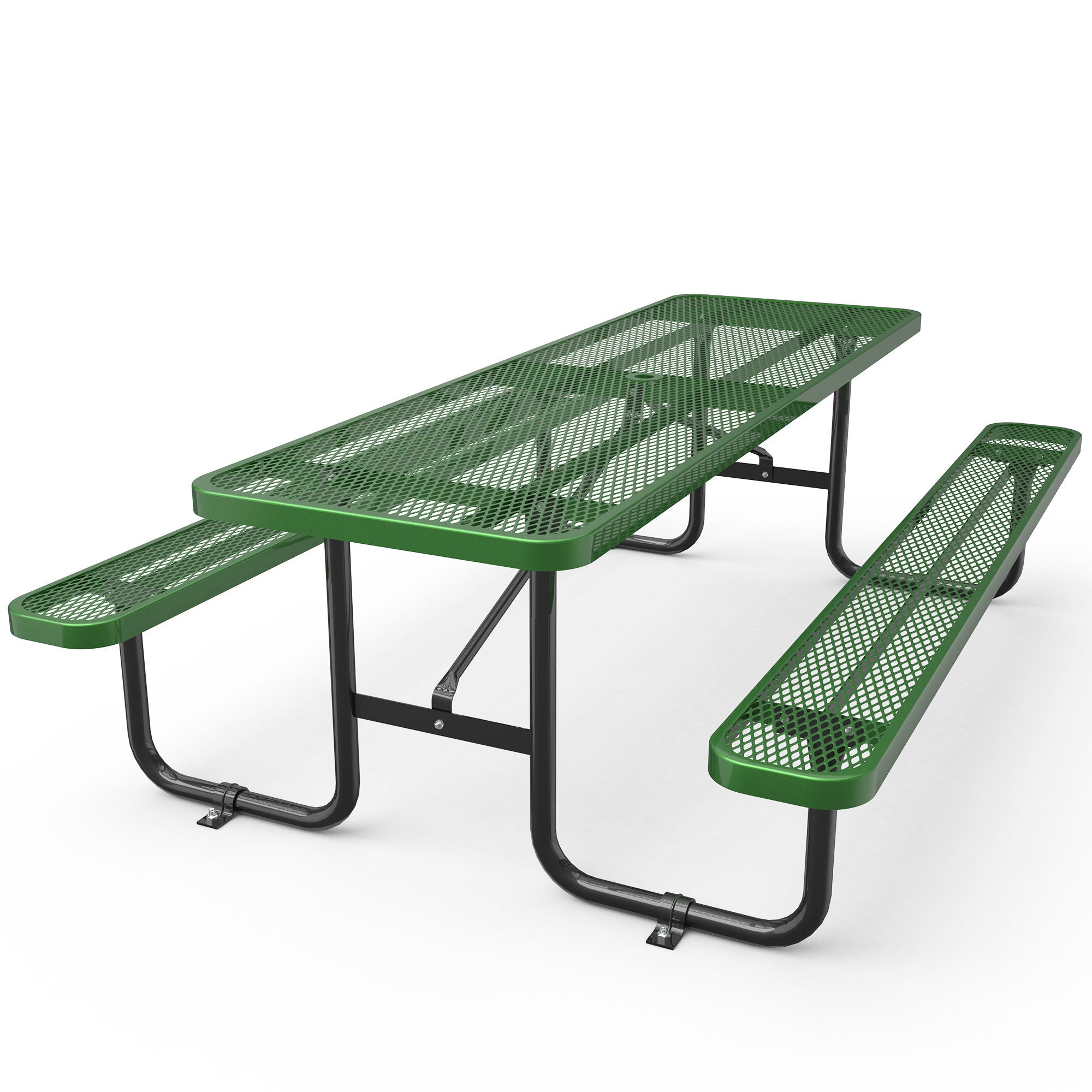 Expanded Metal Rectangular Picnic Table - Best Buy Furniture