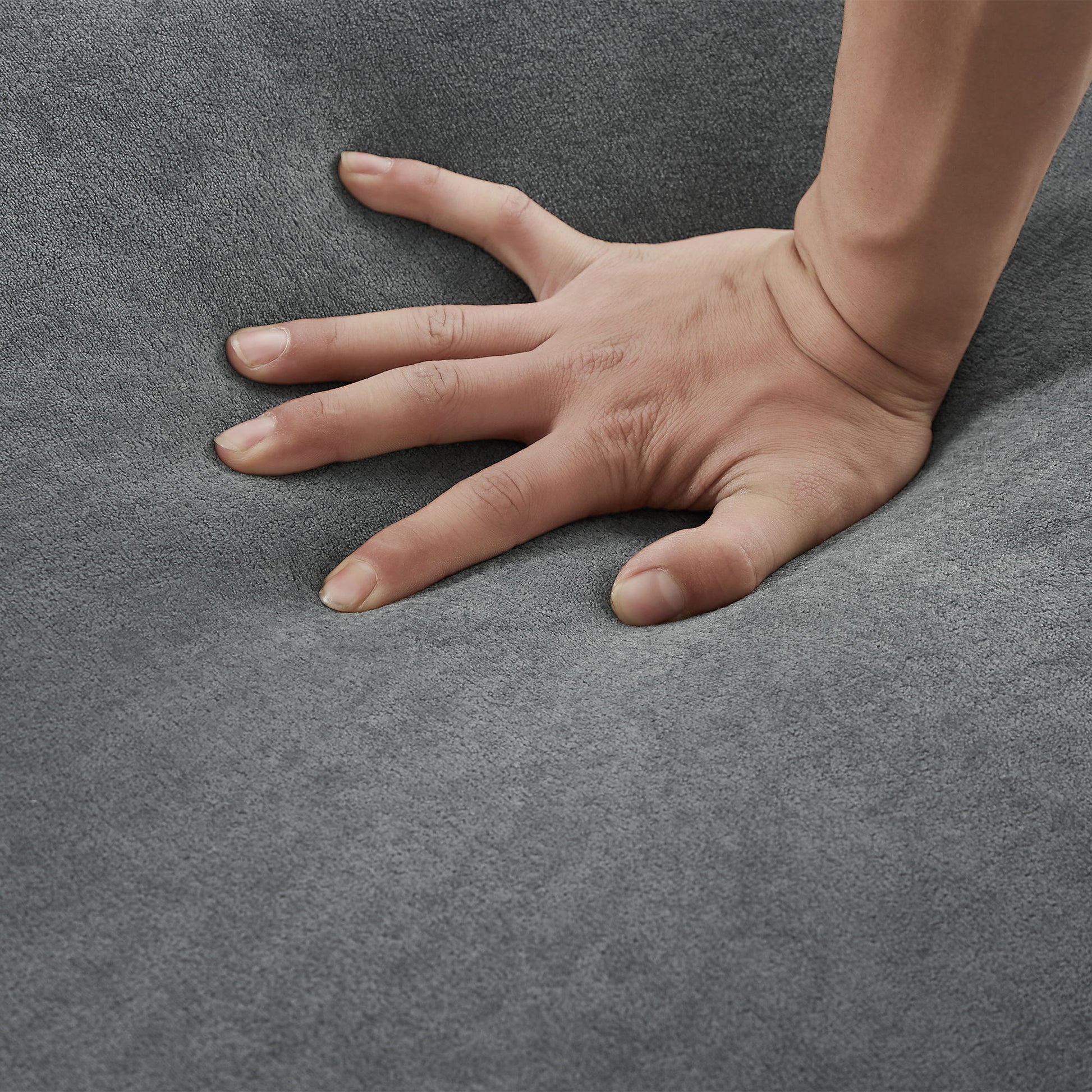 Upholstered L Shaped Sectional Sofa With Storage, Movable Ottoman, And 6 Throw Pillows - Best Buy Furniture