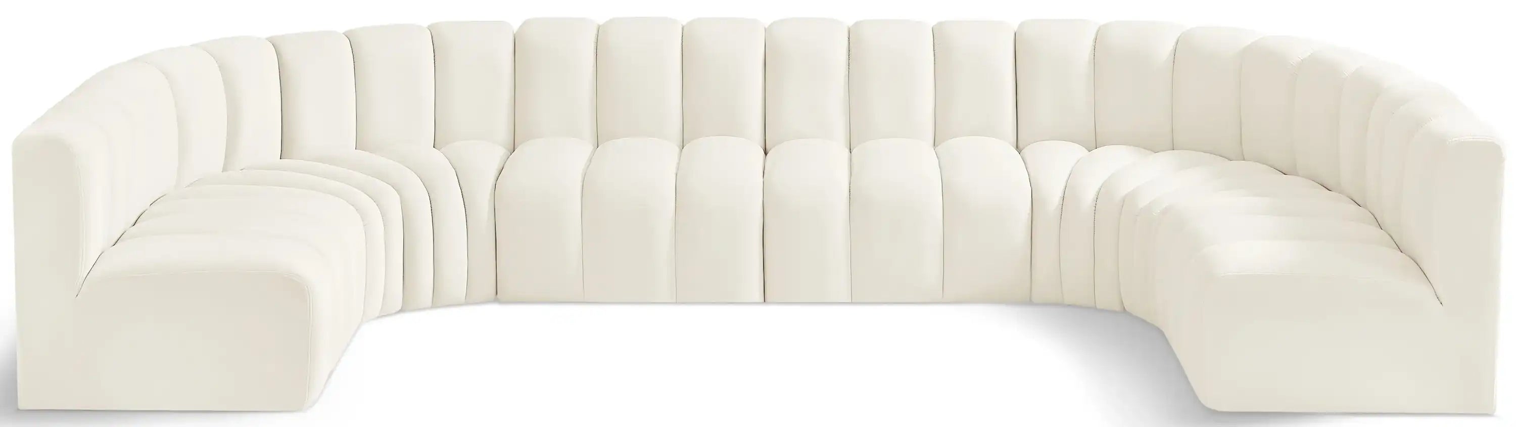 Arc - Velvet Modular U-Shaped Sectional - Best Buy Furniture