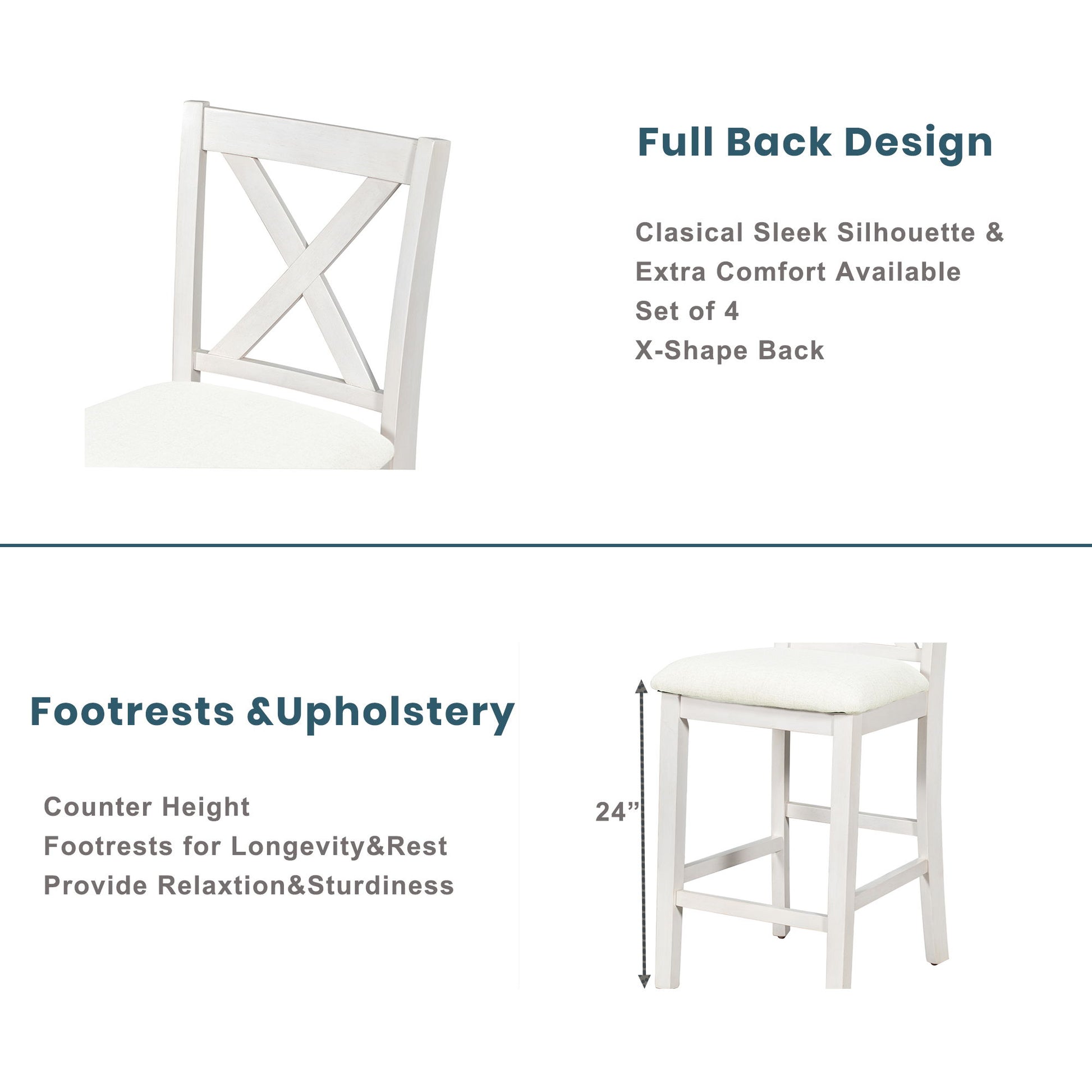 5 Pieces Counter Height Rustic Farmhouse Dining Room Wooden Bar Table Set With 2 Stools And 2 Chairs - Best Buy Furniture