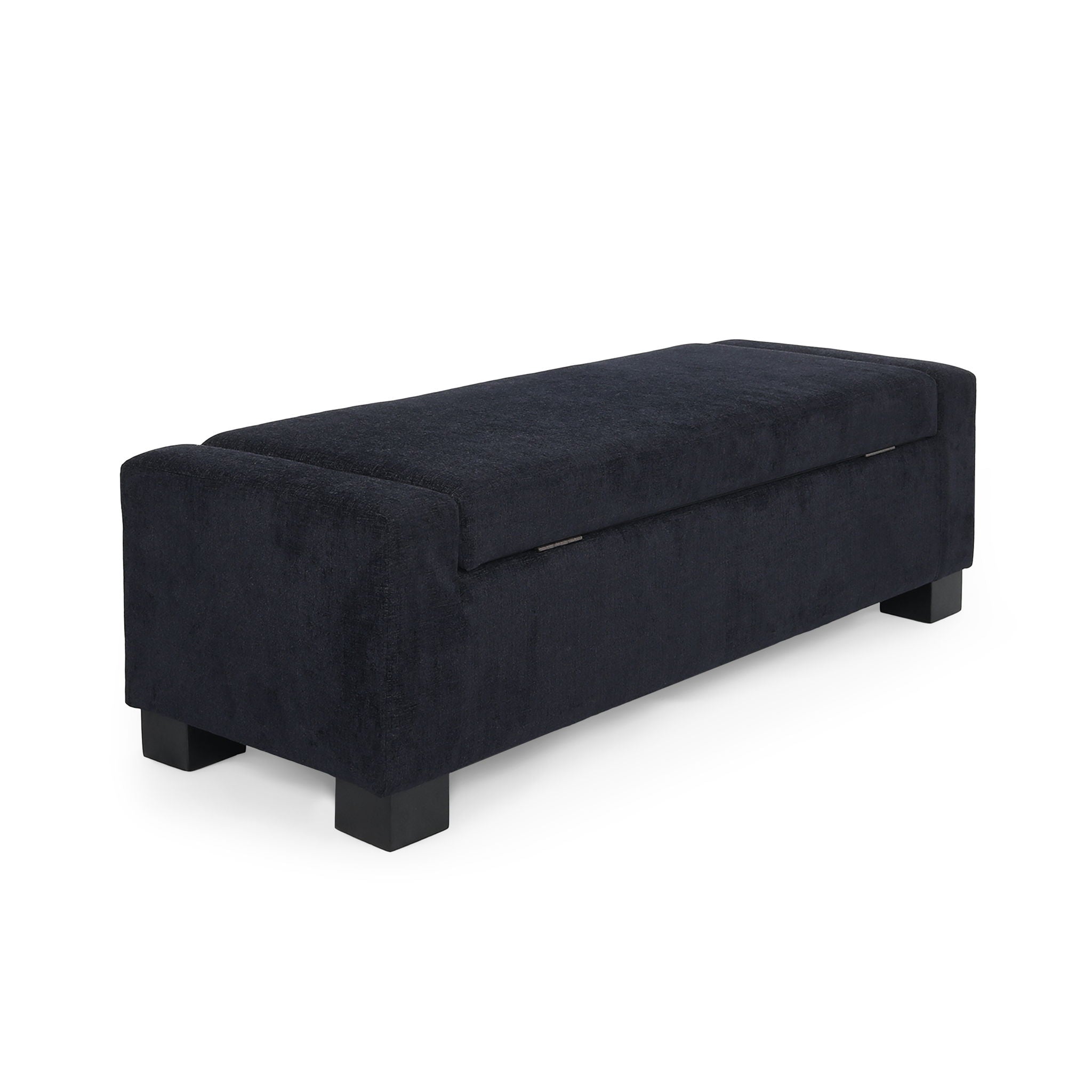 Textured Fabric Ottoman Bench With Hinged Lid - Best Buy Furniture