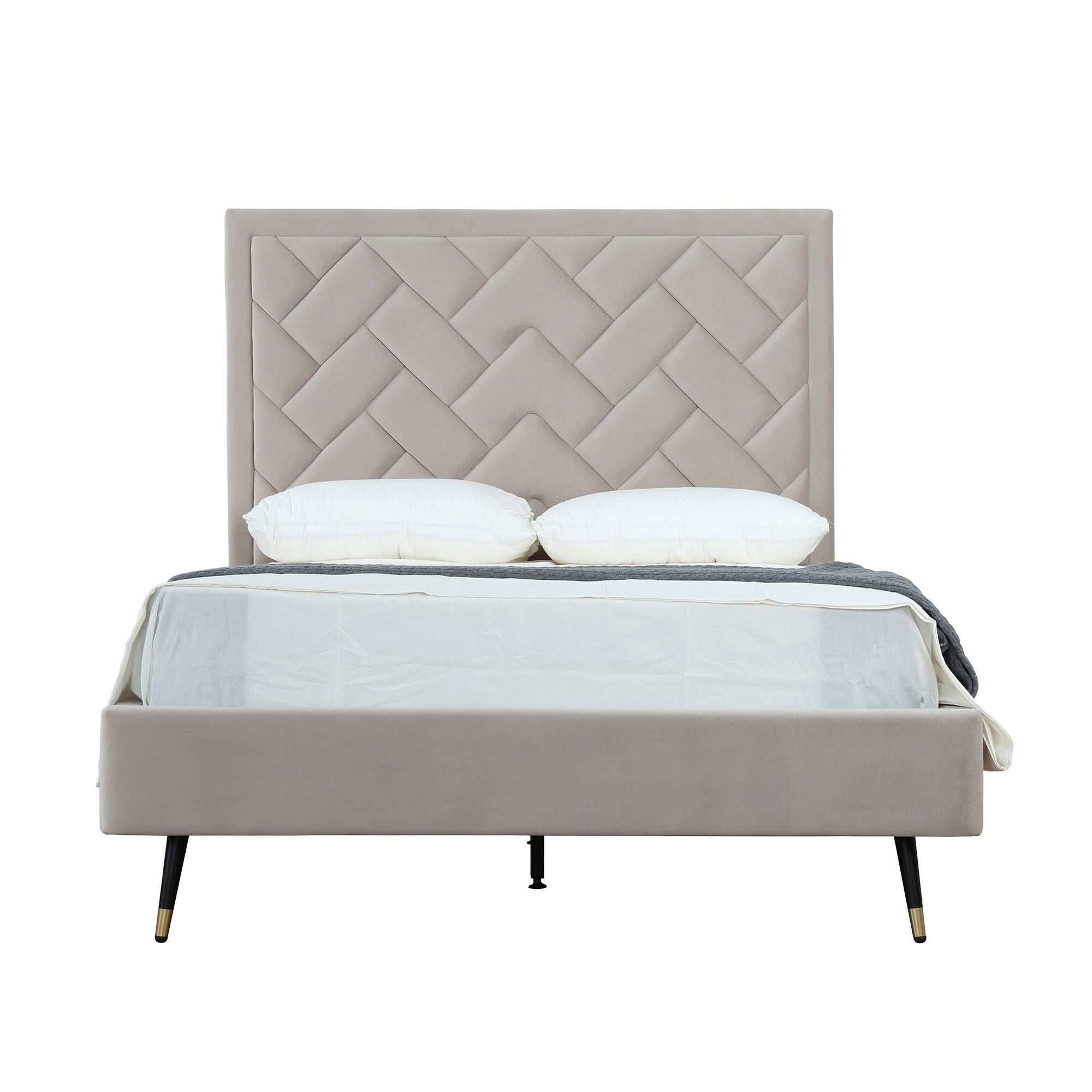 Crosby - Bed With Upholstered Headboard And Slats
