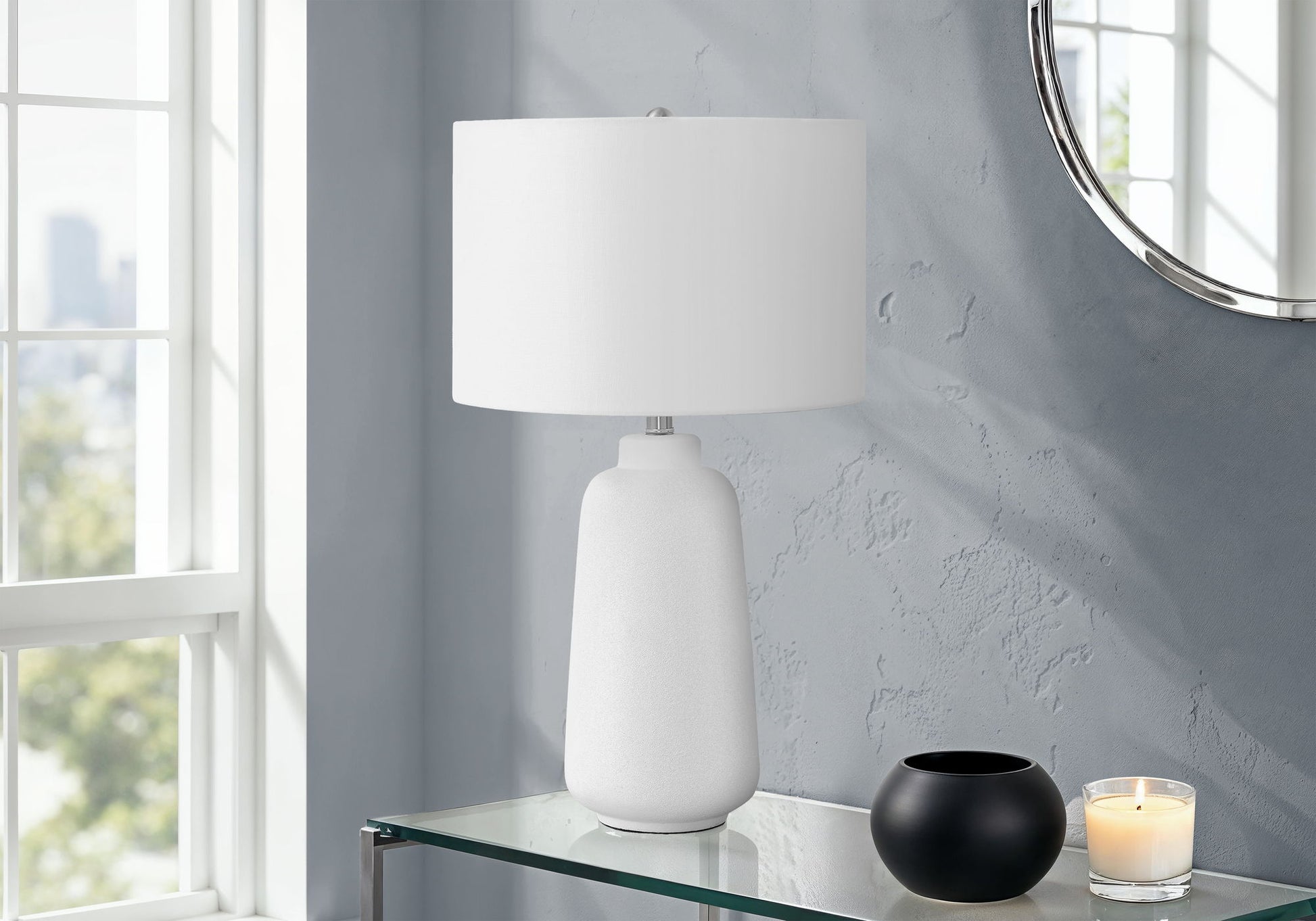 Lighting, Table Lamp, Ceramic, Modern - Cream - Best Buy Furniture