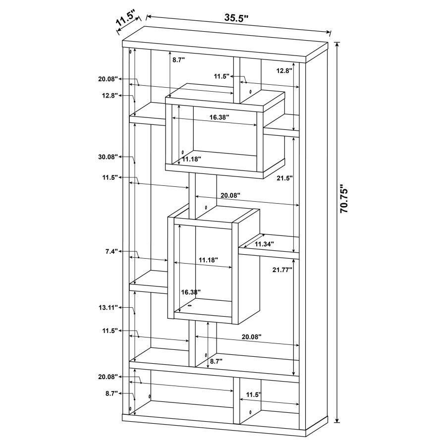 Corey - 8-Shelf Bookshelf - Best Buy Furniture