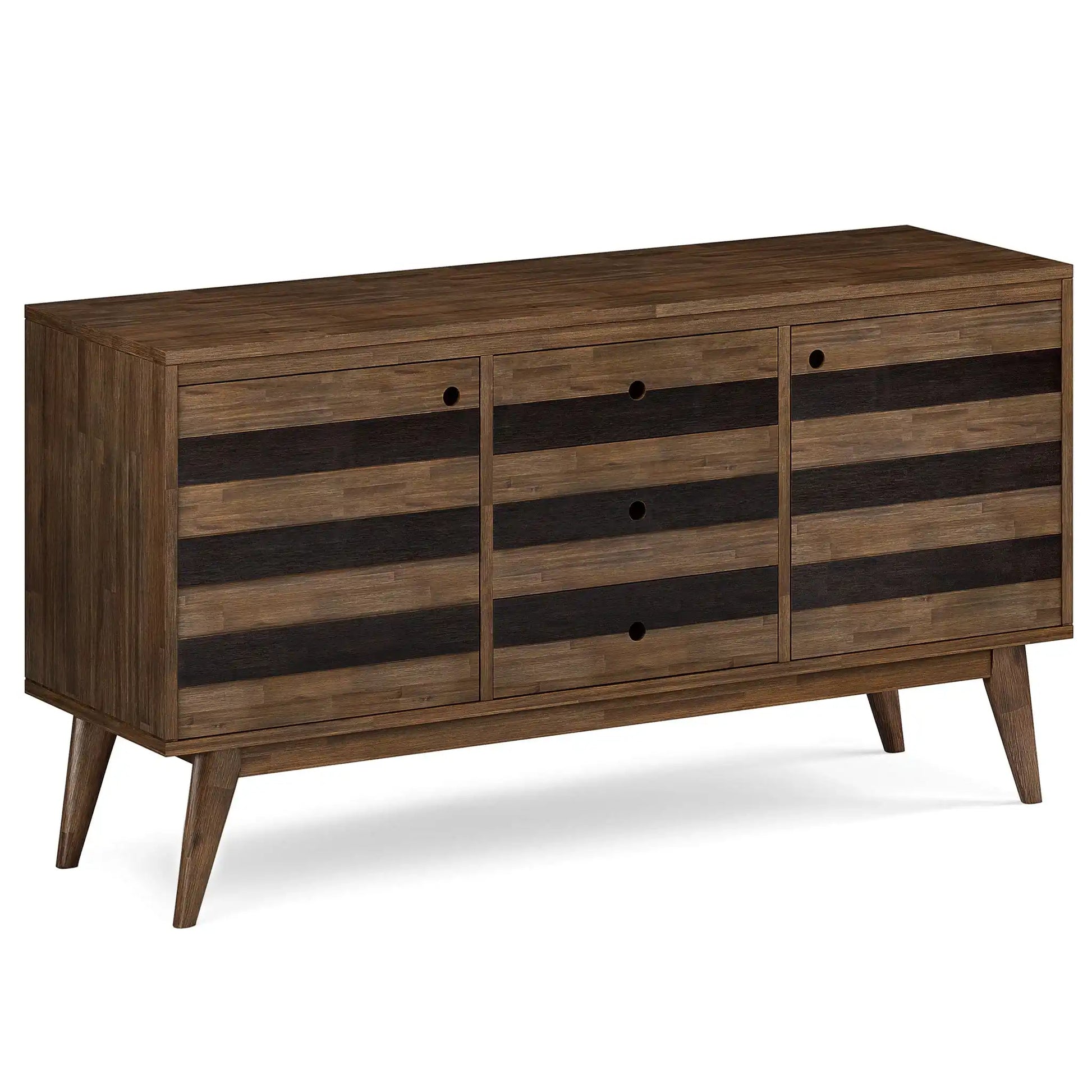 Clarkson - Sideboard Buffet - Rustic Natural Aged Brown - Best Buy Furniture