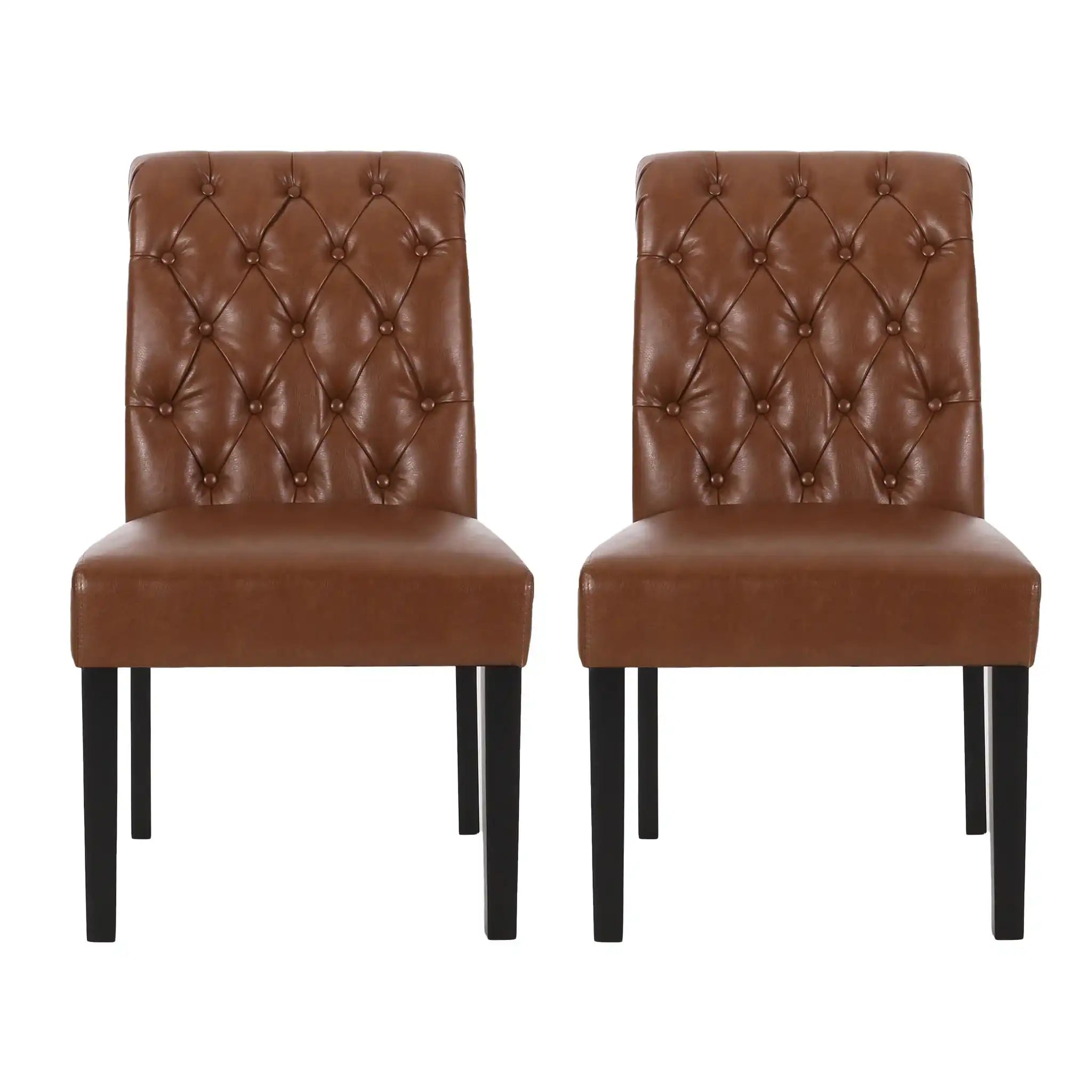 Broxton - Tuft Dining Rolltop Chairs With Button Tufted Backrest (Set of 2) - Best Buy Furniture