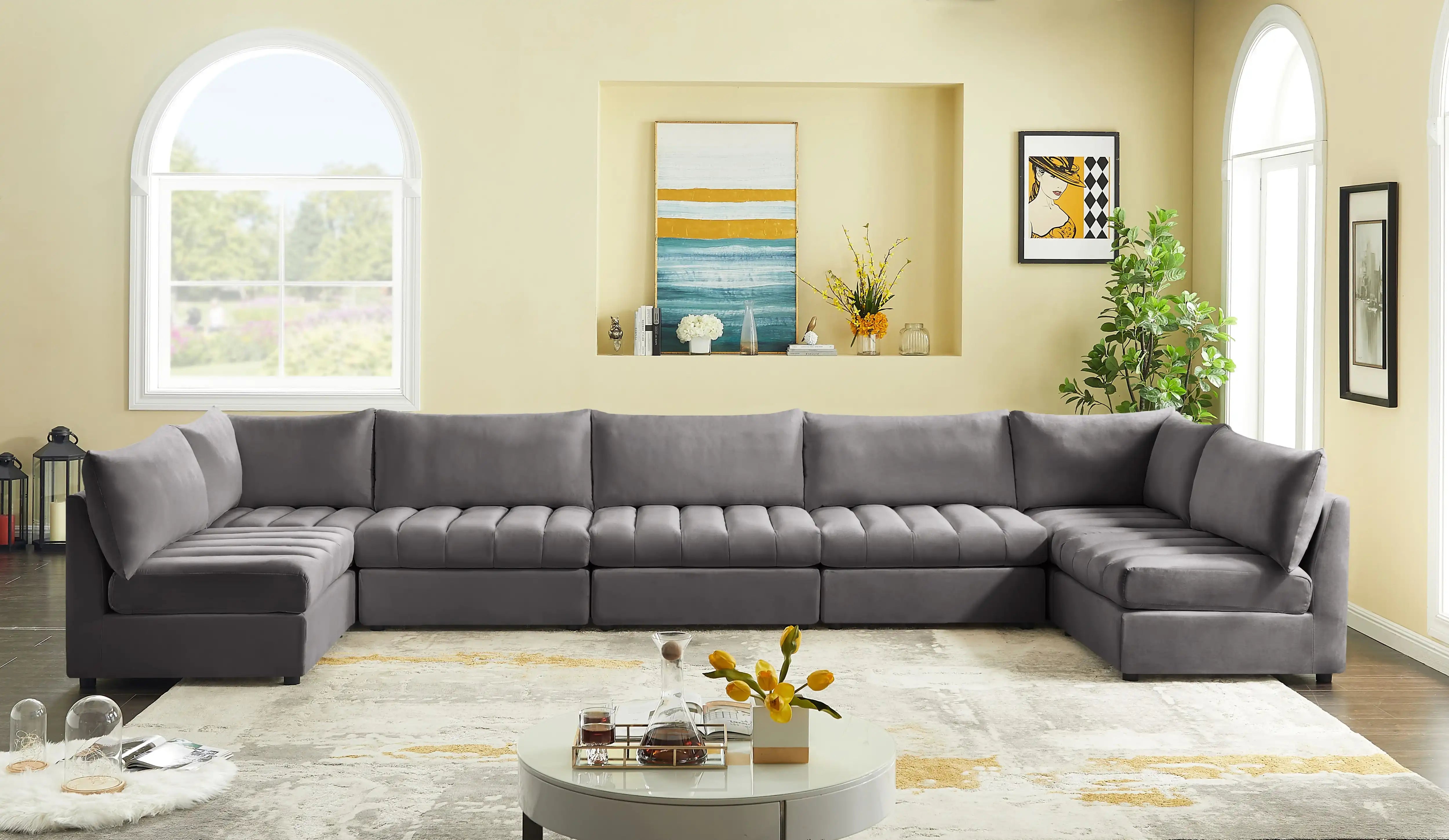 Jacob - Modular U-Shaped Sectional 7 Piece - Best Buy Furniture