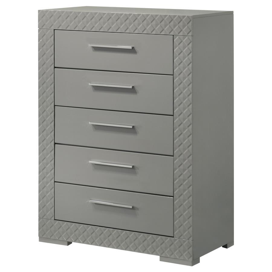 Ives - 5-Drawer Bedroom Chest - Best Buy Furniture