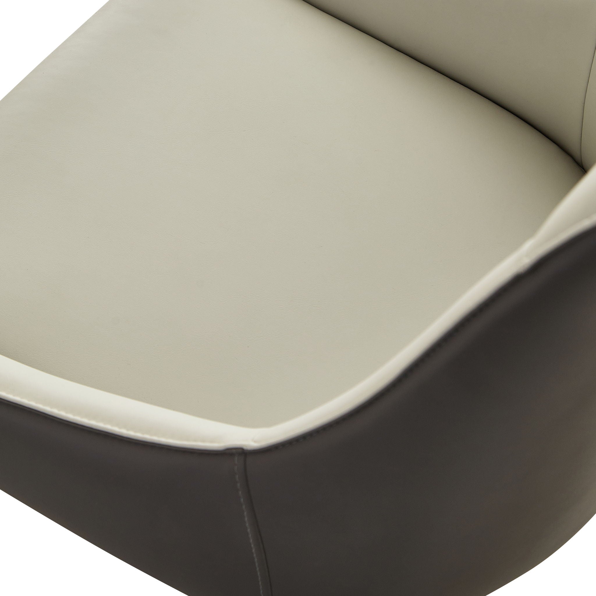 Modern Dining Chair Set Upholstered Seats Steel Metal Legs 2 Tone Contemporary Kitchen Living Room Furniture (Set of 2) - Black / Gray - Best Buy Furniture