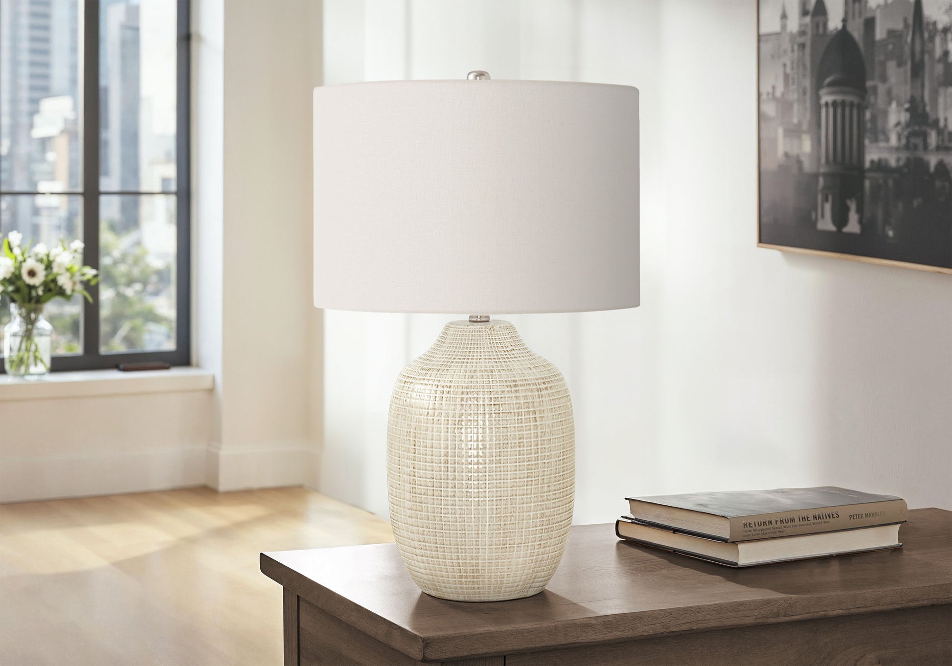 Table Lamp, Lighting, Ceramic, Contemporary - Cream - Best Buy Furniture