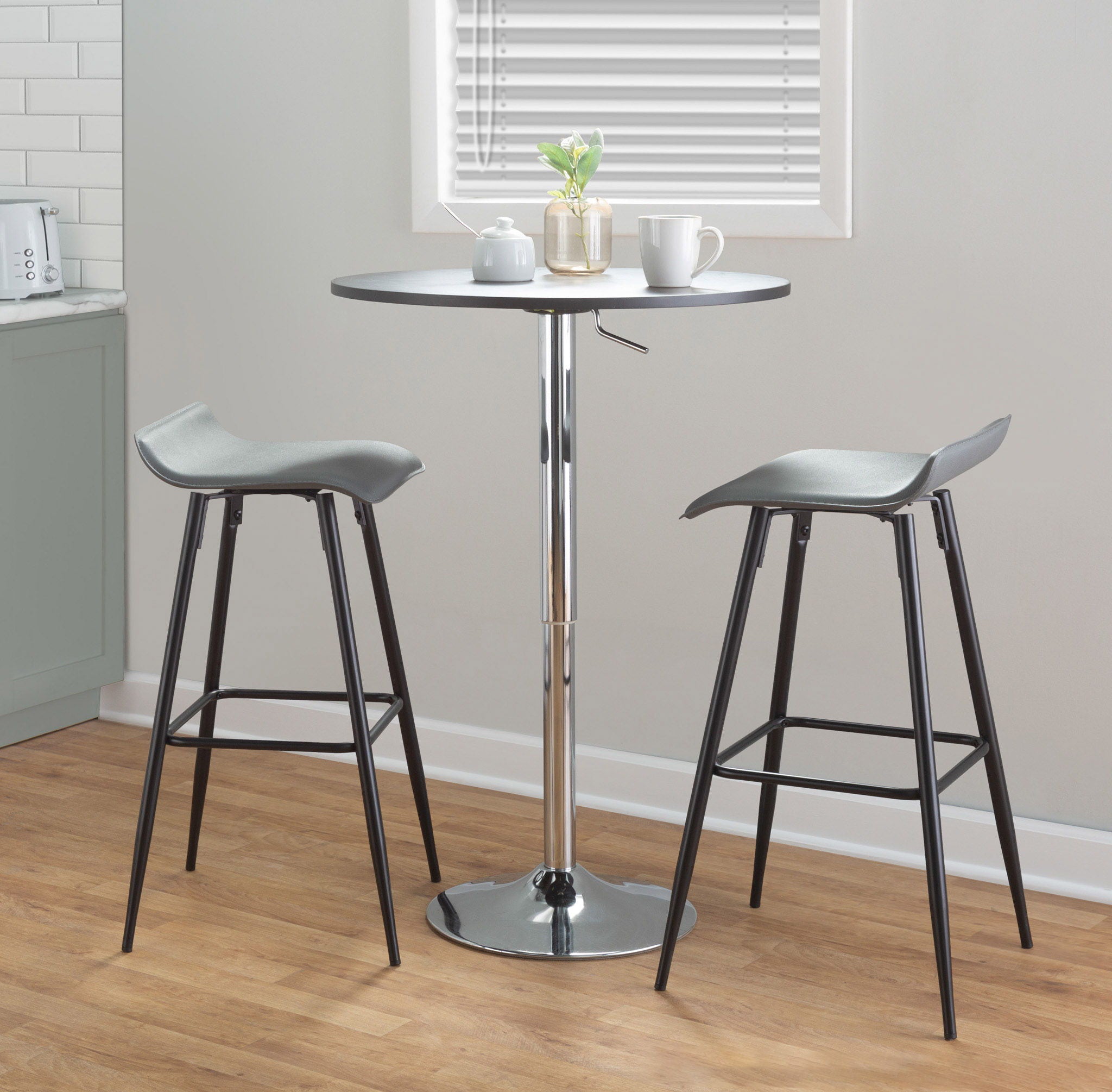 Elia - Contemporary Adjustable Bar Table - Best Buy Furniture