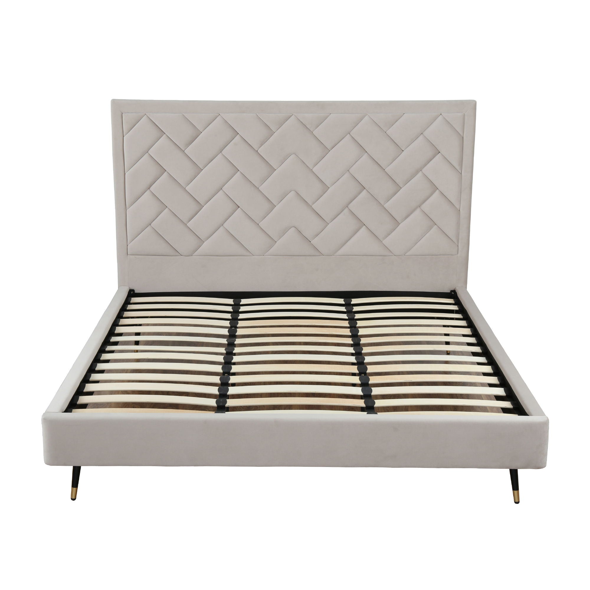 Crosby - Bed With Upholstered Headboard And Slats