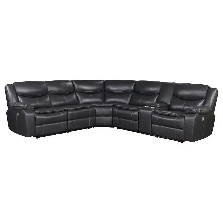 Sycamore - Upholstered Power Reclining Sectional Sofa - Best Buy Furniture