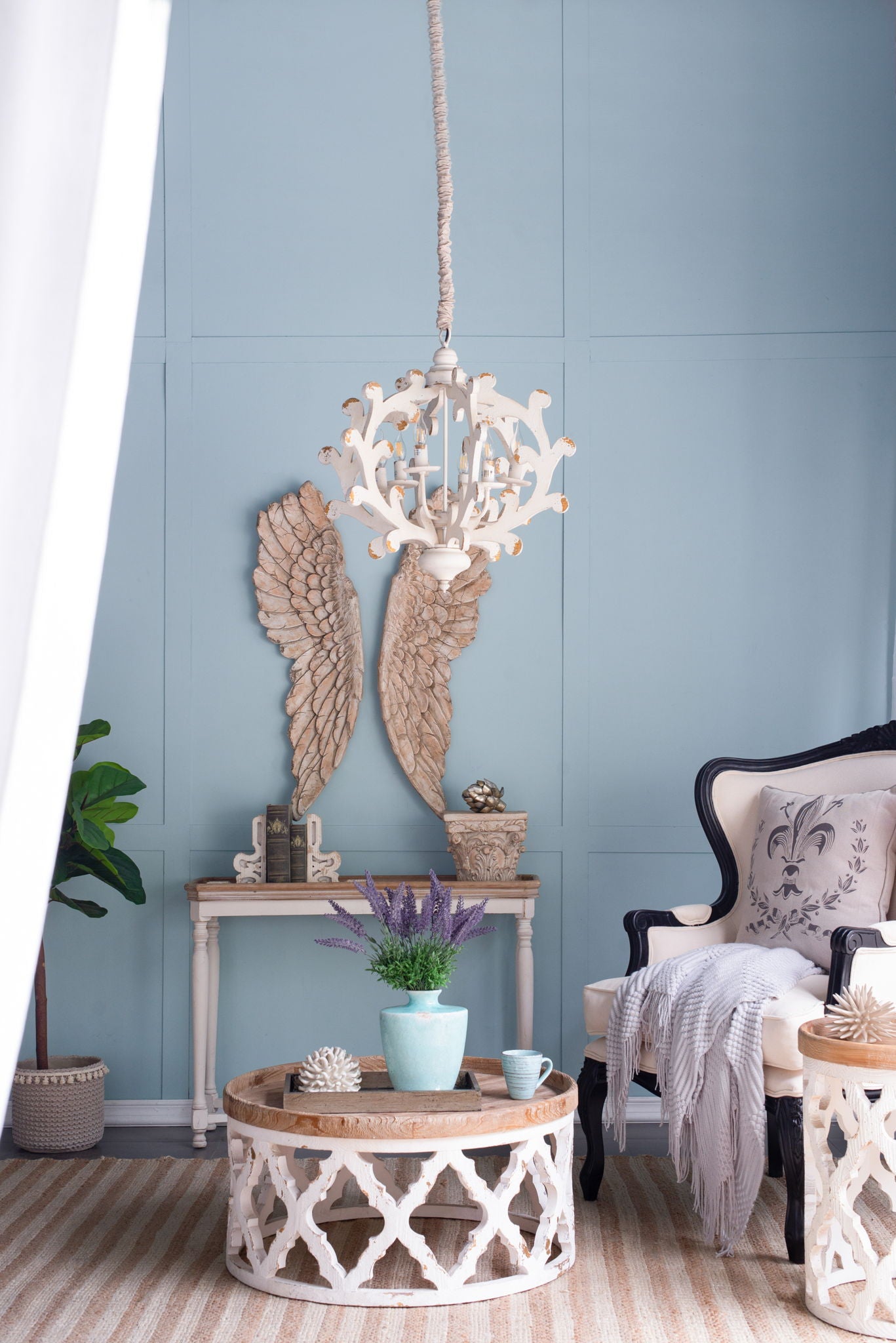 6 Light Chandelier, Hanging Light Fixture With Adjustable Chain For Kitchen, Bulb Not Included - White - Best Buy Furniture