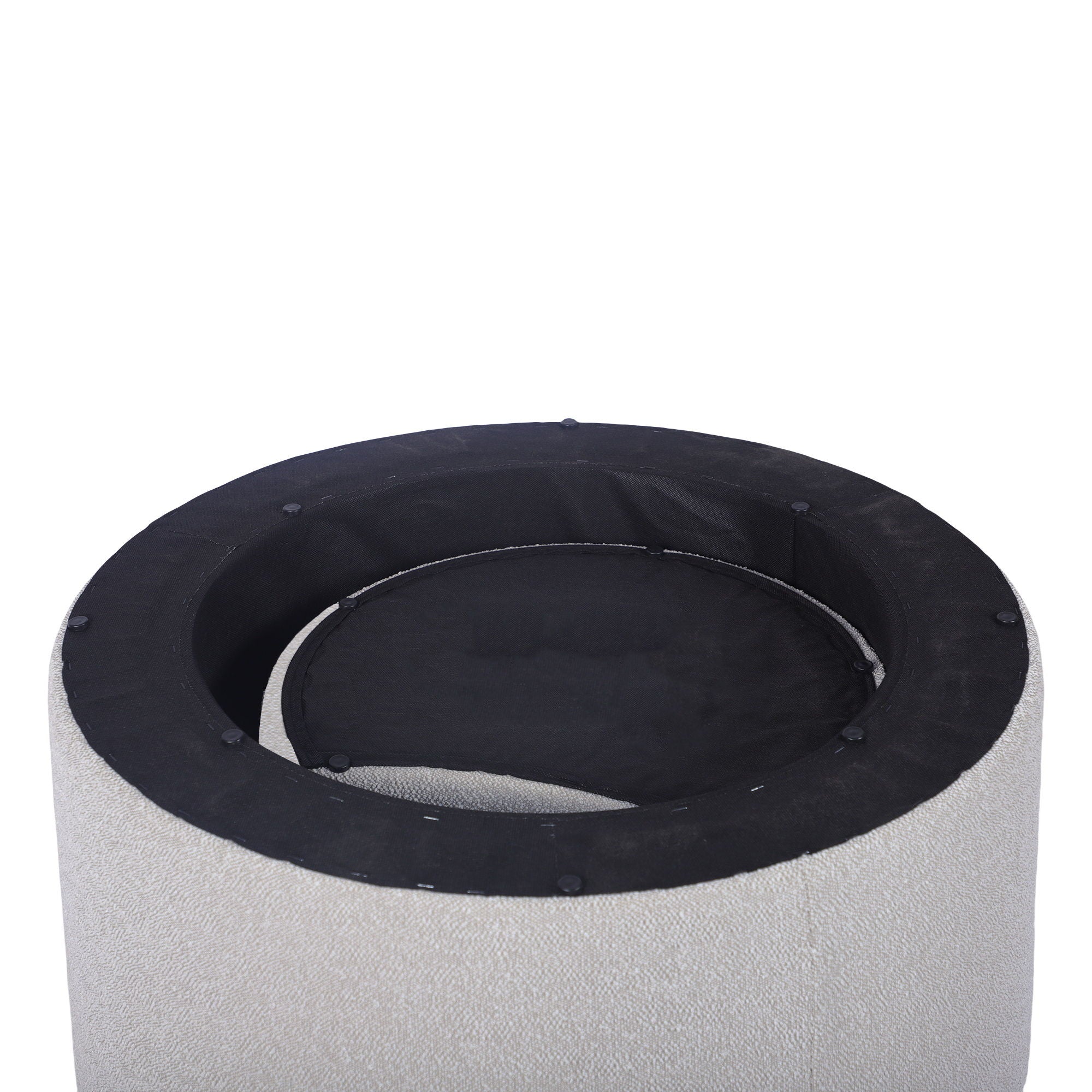 Upholstered Nesting Coffee Tables, Side Table, Footrest, Ottoman & Seat For Living Room Bedroom Entryway Office (Set of 2) - Beige - Best Buy Furniture