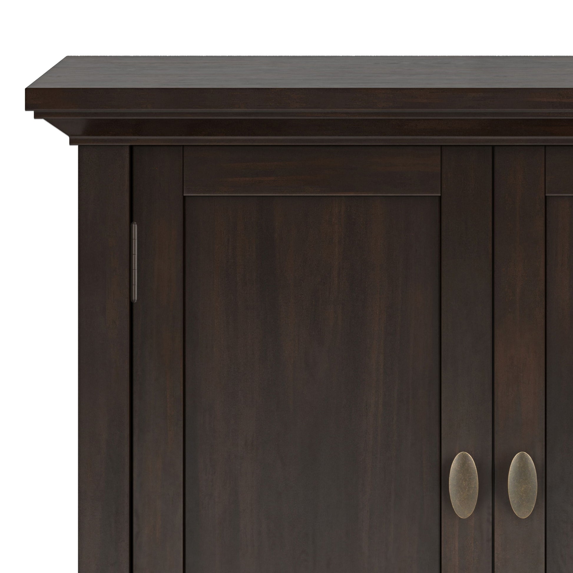 Redmond - Low Storage Cabinet - Brunette Brown - Best Buy Furniture
