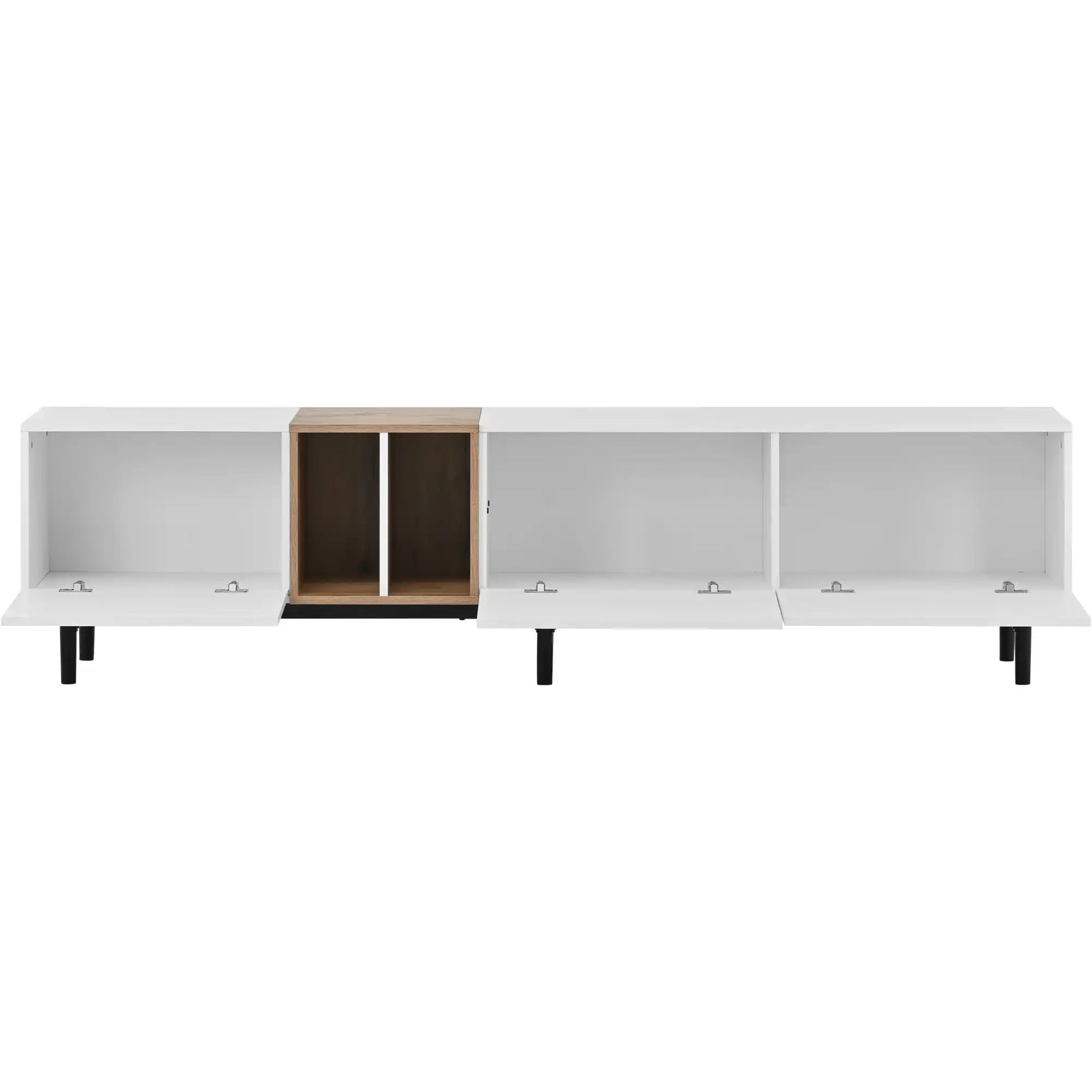 Modern TV Stand 70''with 3 Doors, Media Console Table, Entertainment Center with Large Storage Cabinet - Best Buy Furniture