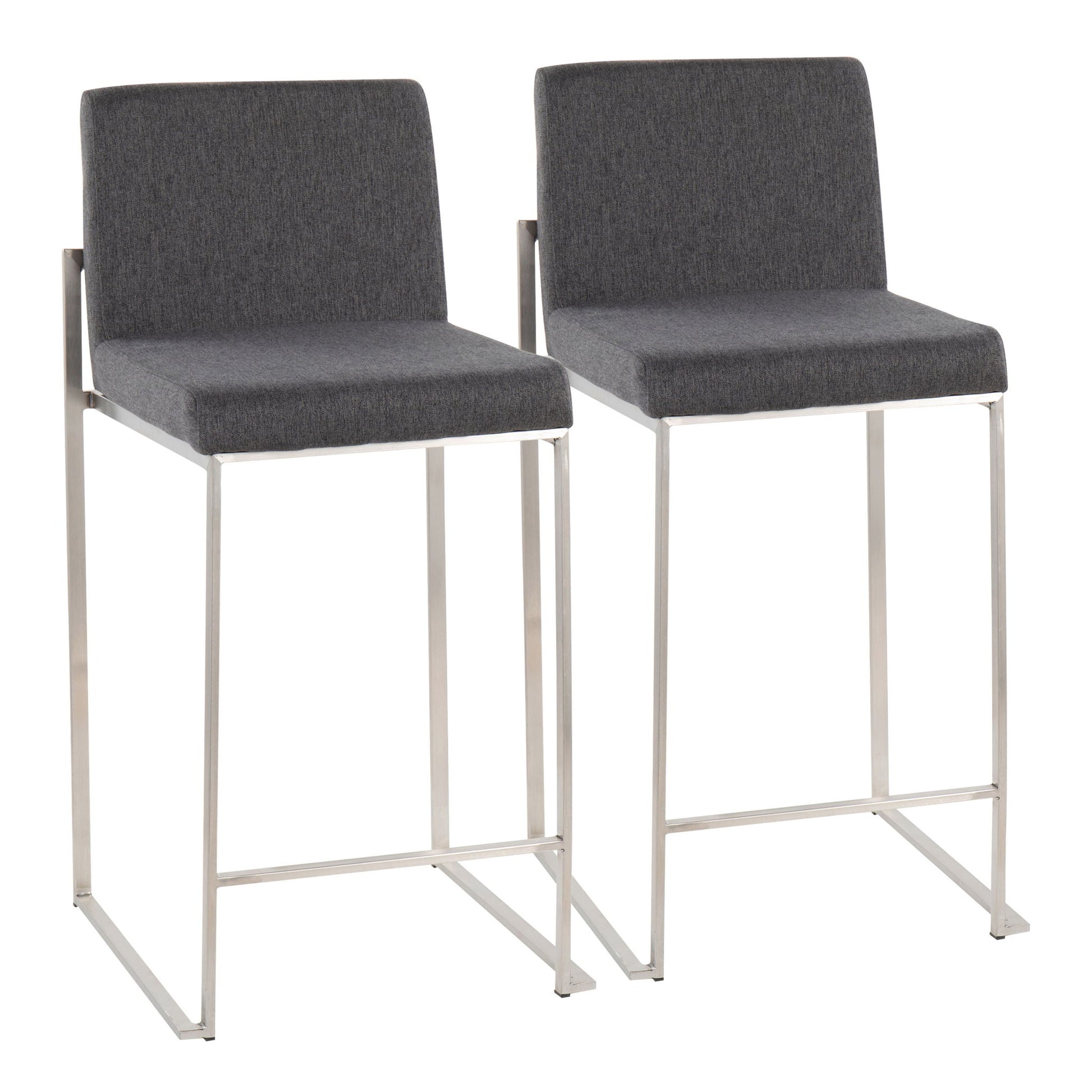 Fuji - Contemporary High Back Counter Stool, Functional Design - Best Buy Furniture