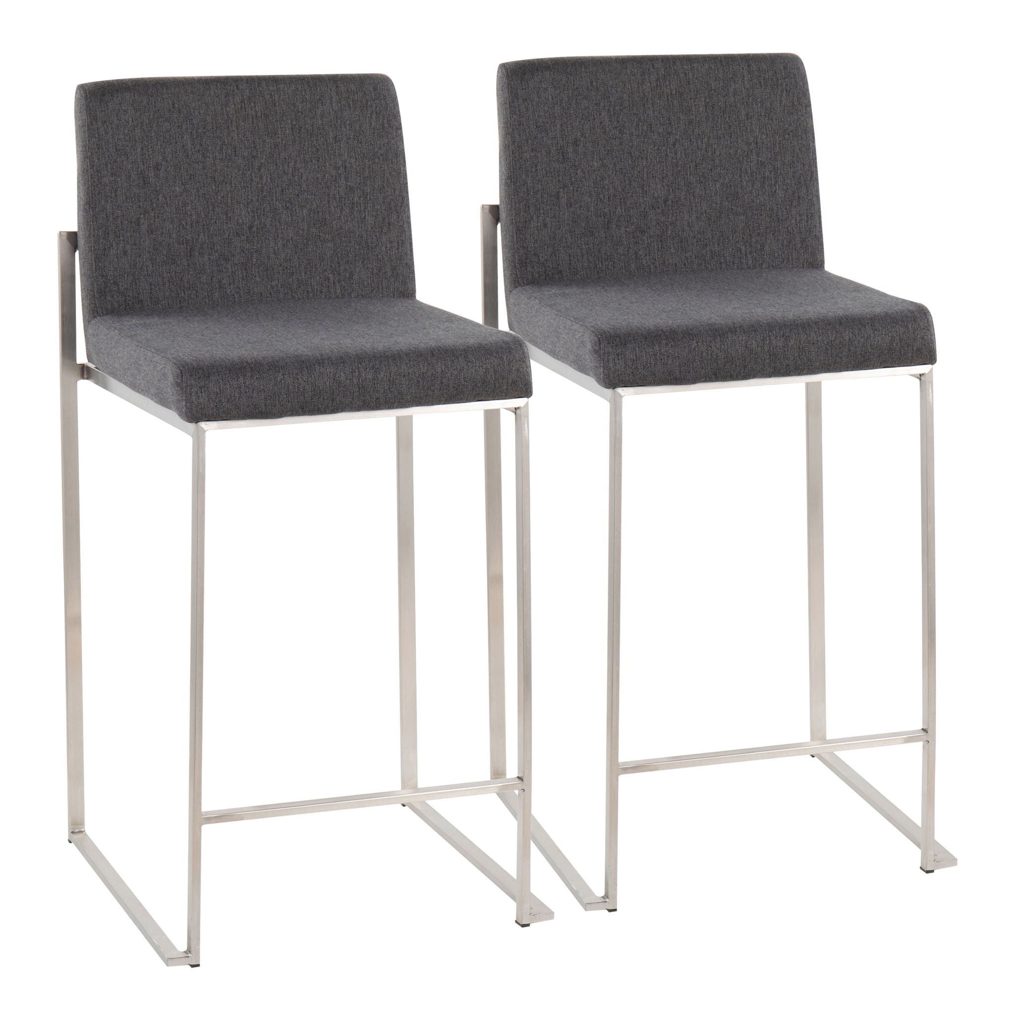 Fuji - Contemporary High Back Counter Stool, Functional Design - Best Buy Furniture