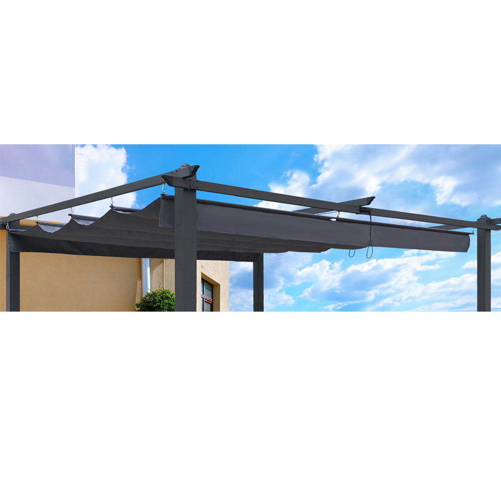 Replacement Canopy Top Cover Fabric For Outdoor Patio Retractable Pergola Sun-Shelter Canopy - Best Buy Furniture