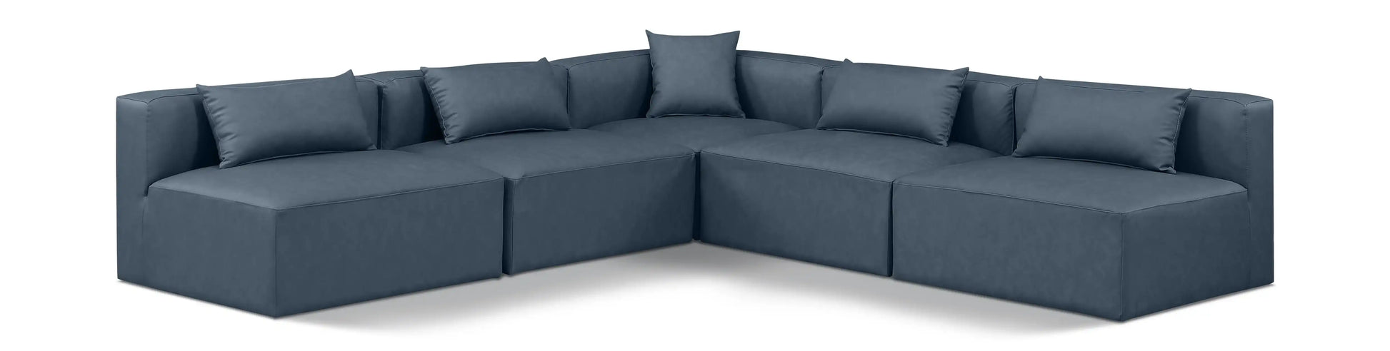 Cube - 5 Piece Modular Corner Armless Sectional - Best Buy Furniture