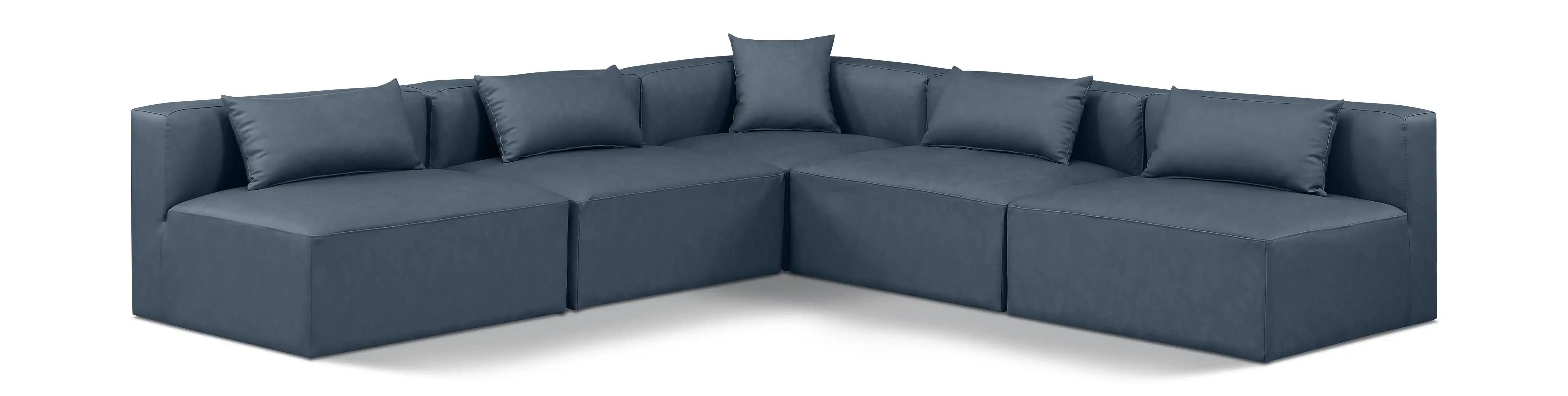 Cube - 5 Piece Modular Corner Armless Sectional - Best Buy Furniture
