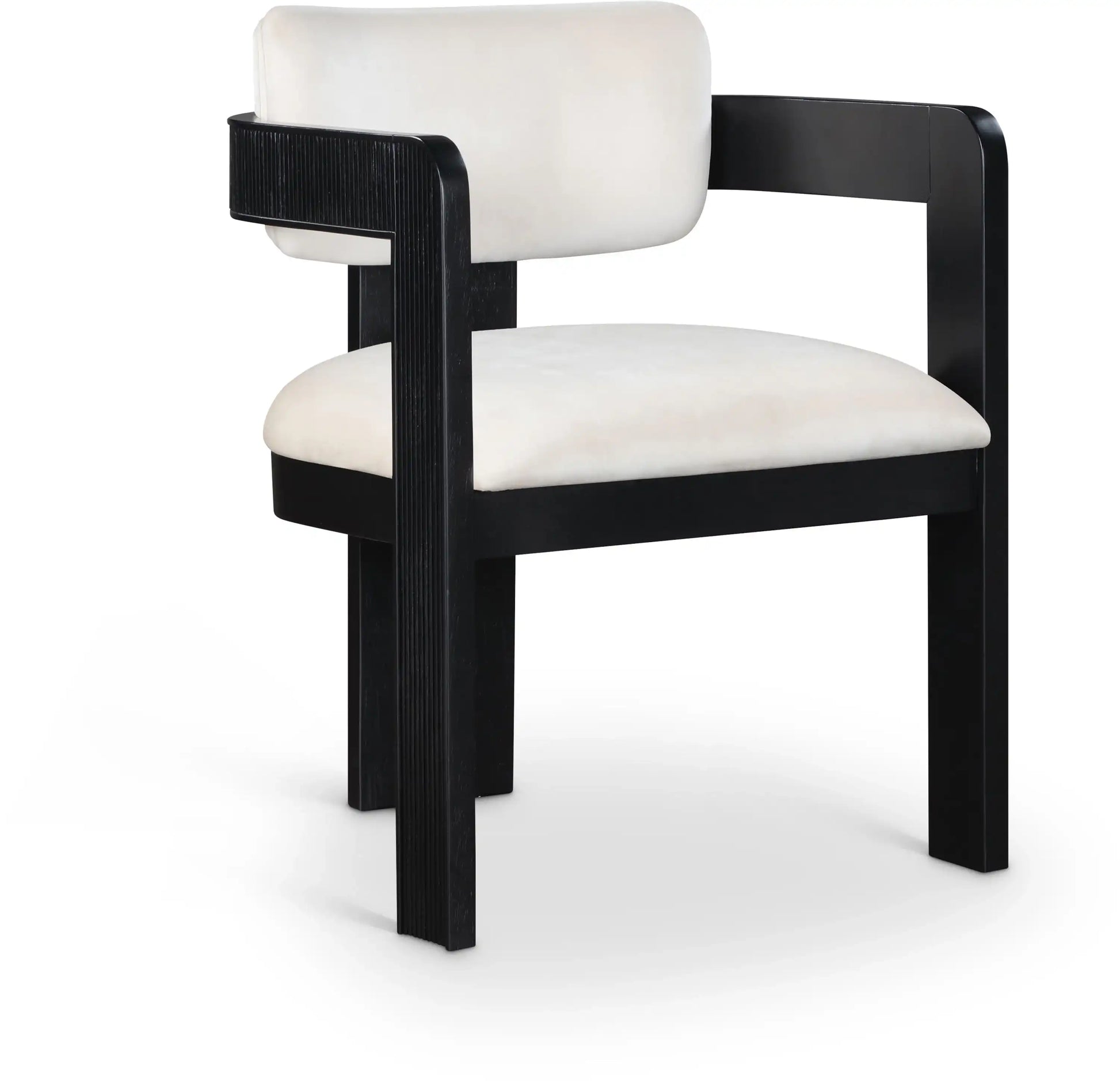 Sacha - Velvet Dining Chair With Black Base (Set of 2) - Best Buy Furniture