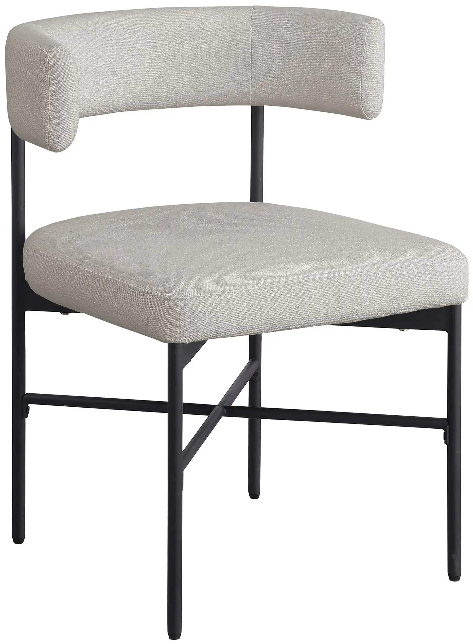 Rivage - Durable Dining Chair With Black Frame (Set of 2) - Best Buy Furniture