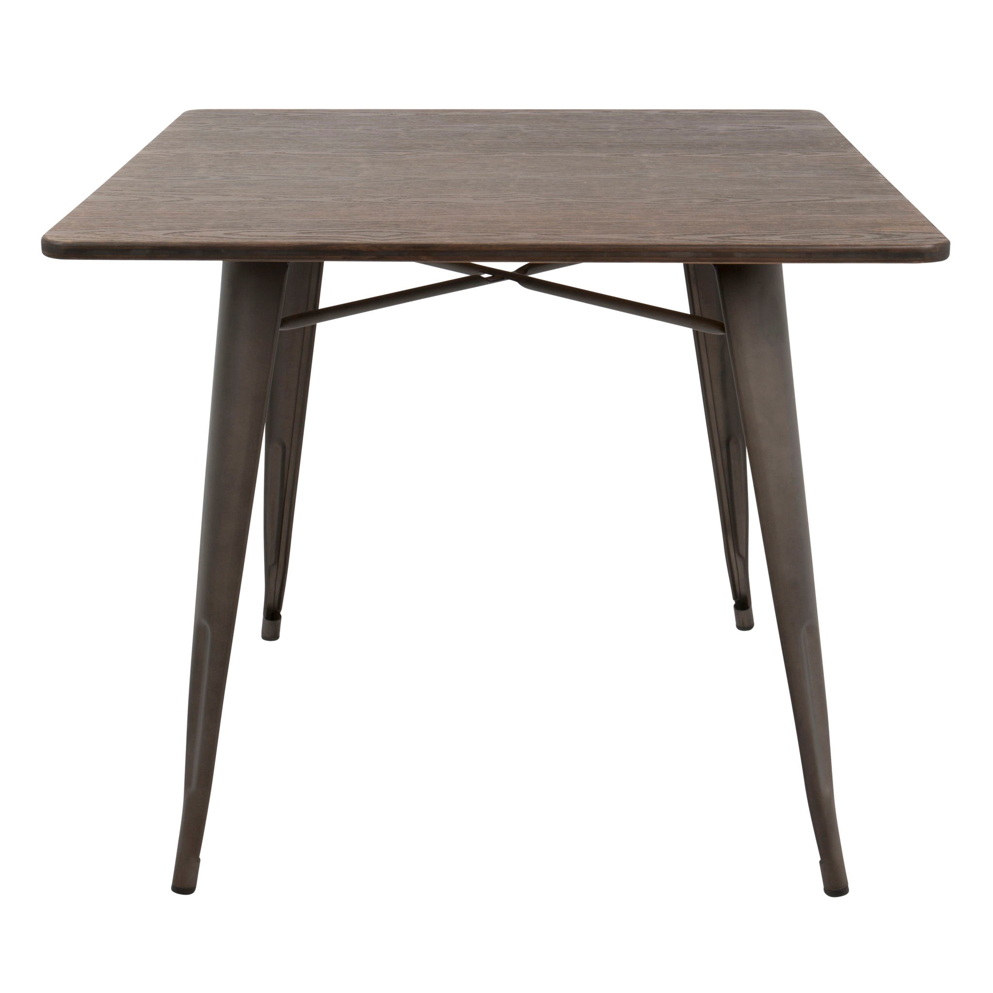 Oregon - Industrial / Farmhouse Dining Table - Espresso - Best Buy Furniture