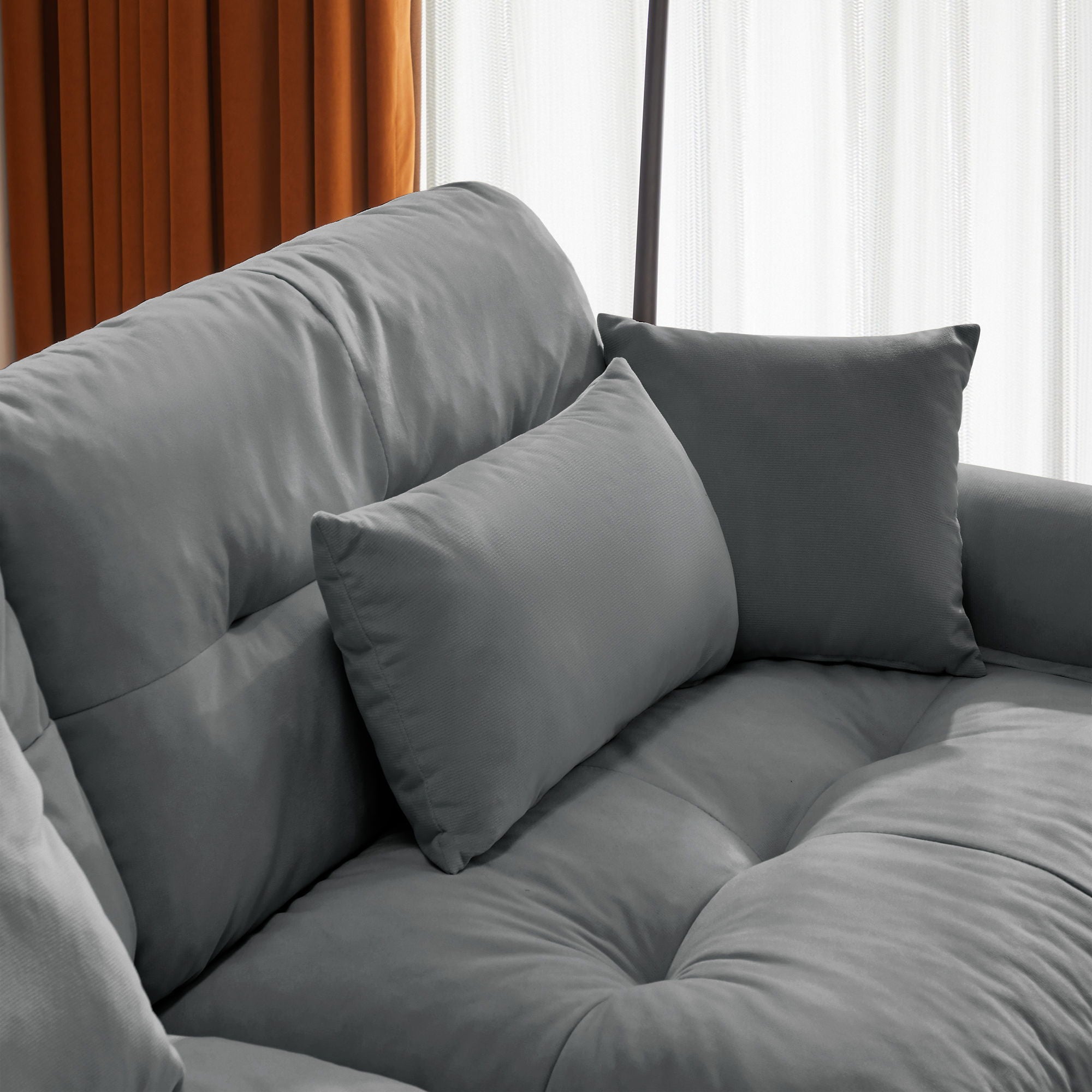 Super Comfort Oversized Modular Sectional Sofa With Movable Ottoman - Best Buy Furniture