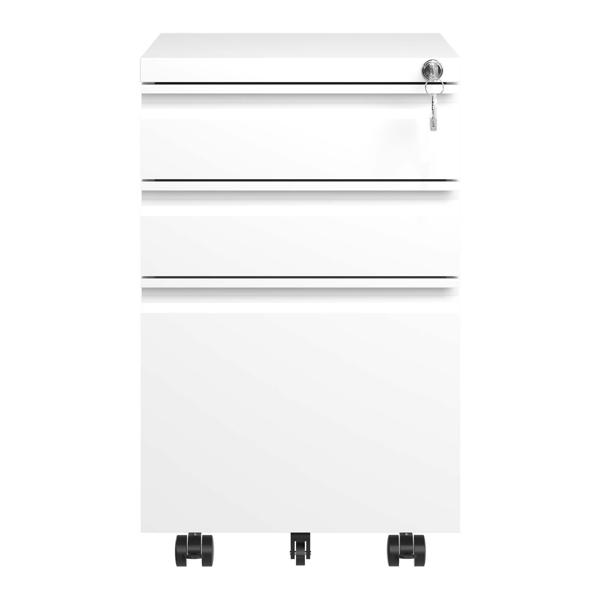 Metal Drawer Mobile File Cabinet With Lock For Home Office Organizer - Best Buy Furniture