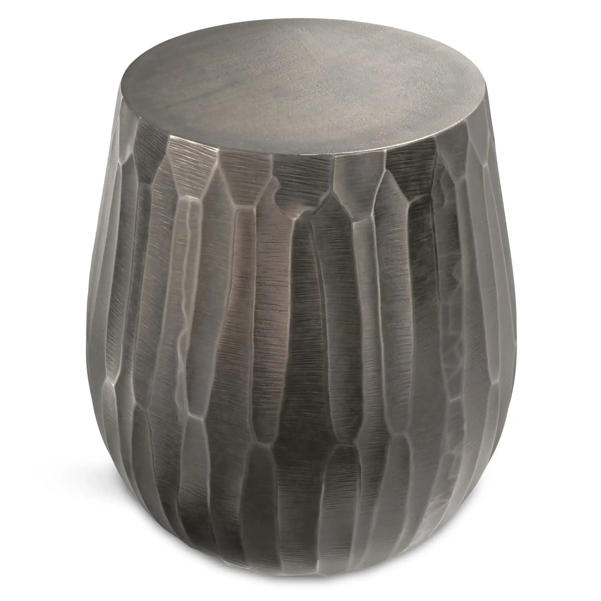 Nellie - Cast Aluminum Side Table - Black - Best Buy Furniture