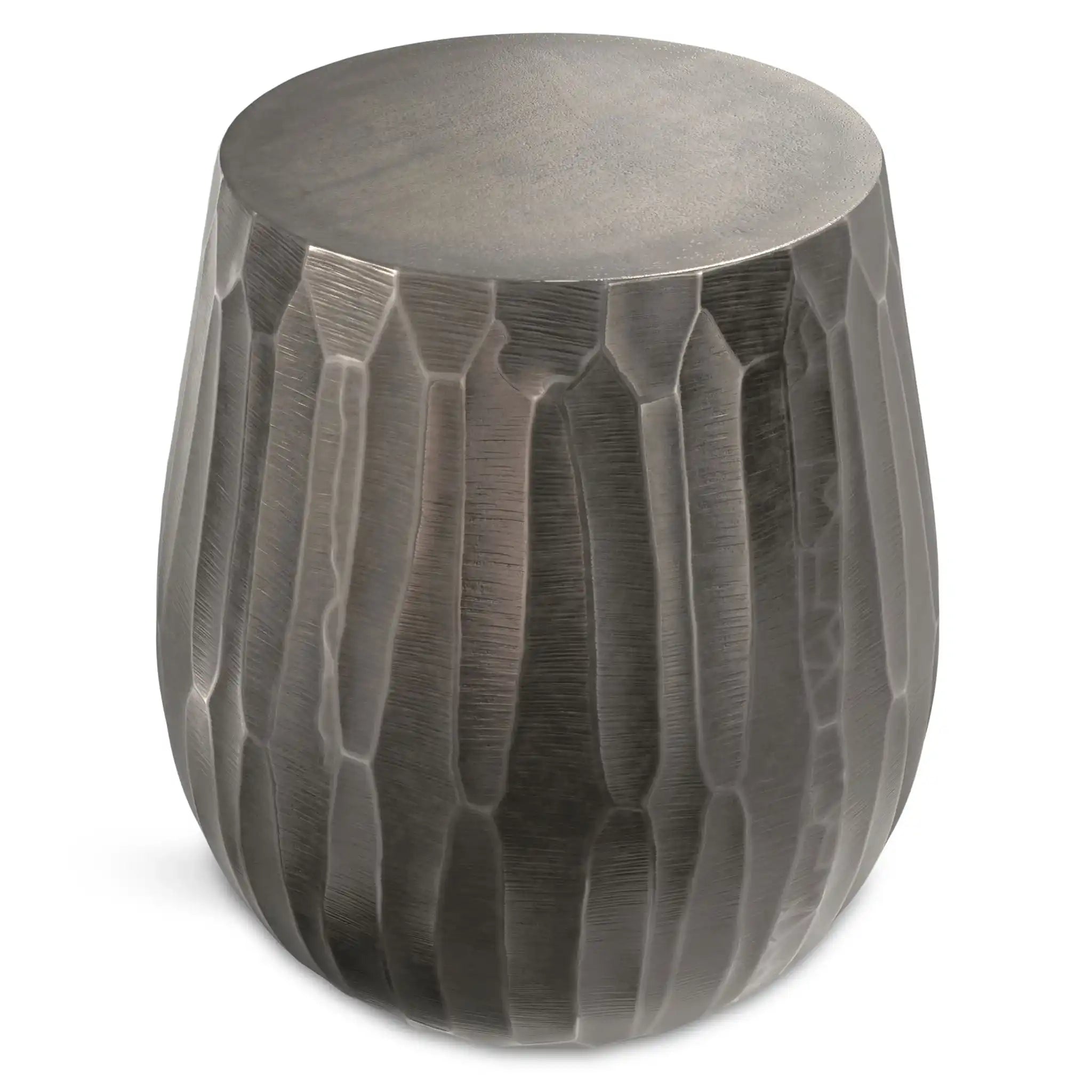 Nellie - Cast Aluminum Side Table - Black - Best Buy Furniture